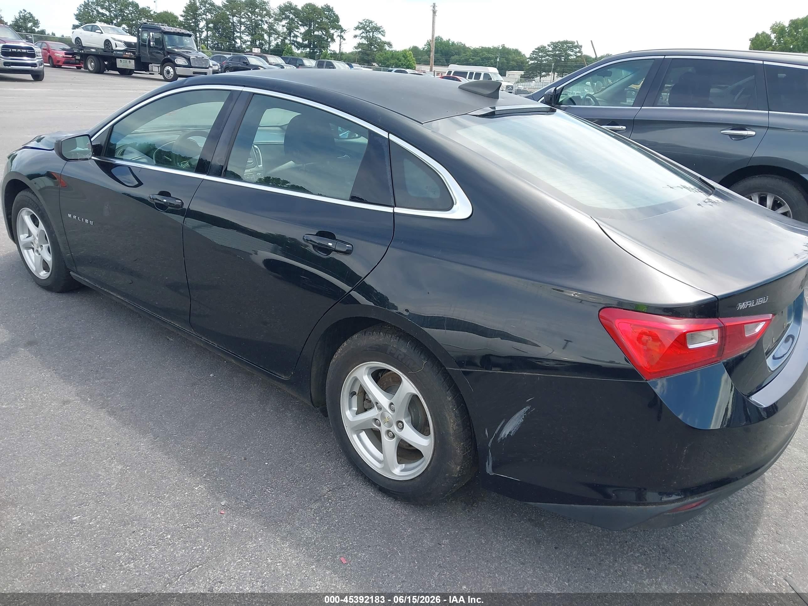 2016 Chevrolet Malibu Ls Черный vin: 1G1ZB5ST8GF260944