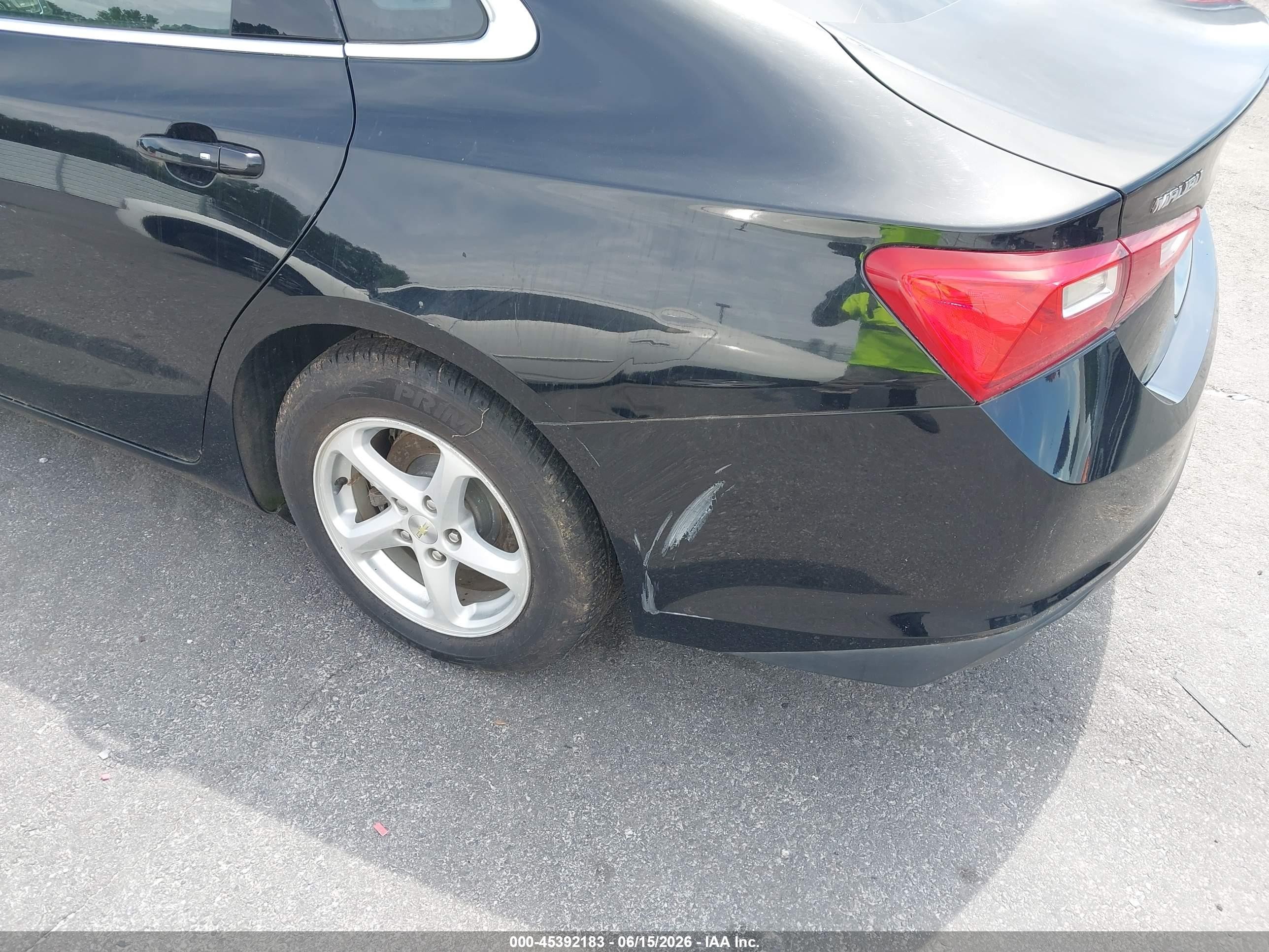2016 Chevrolet Malibu Ls Черный vin: 1G1ZB5ST8GF260944