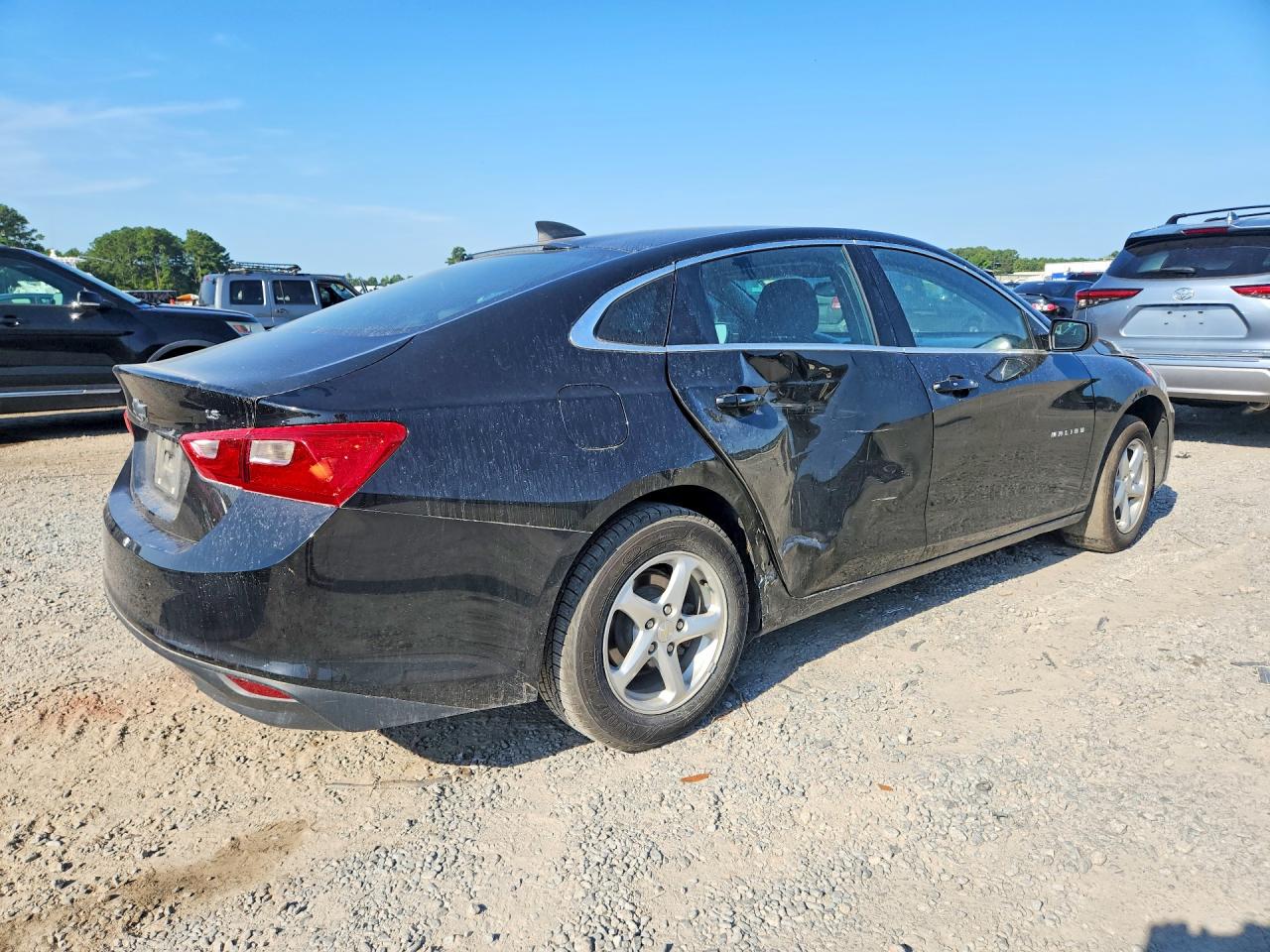 2016 Chevrolet Malibu Ls Black vin: 1G1ZB5ST8GF355410