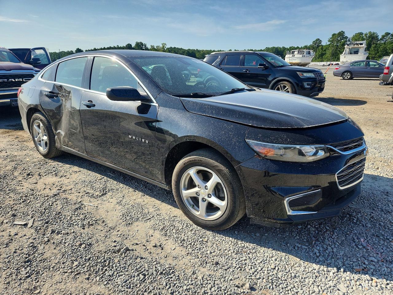 2016 Chevrolet Malibu Ls Black vin: 1G1ZB5ST8GF355410