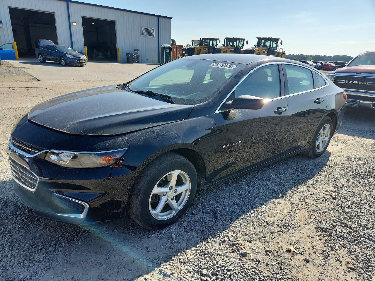2016 Chevrolet Malibu Ls Black vin: 1G1ZB5ST8GF355410