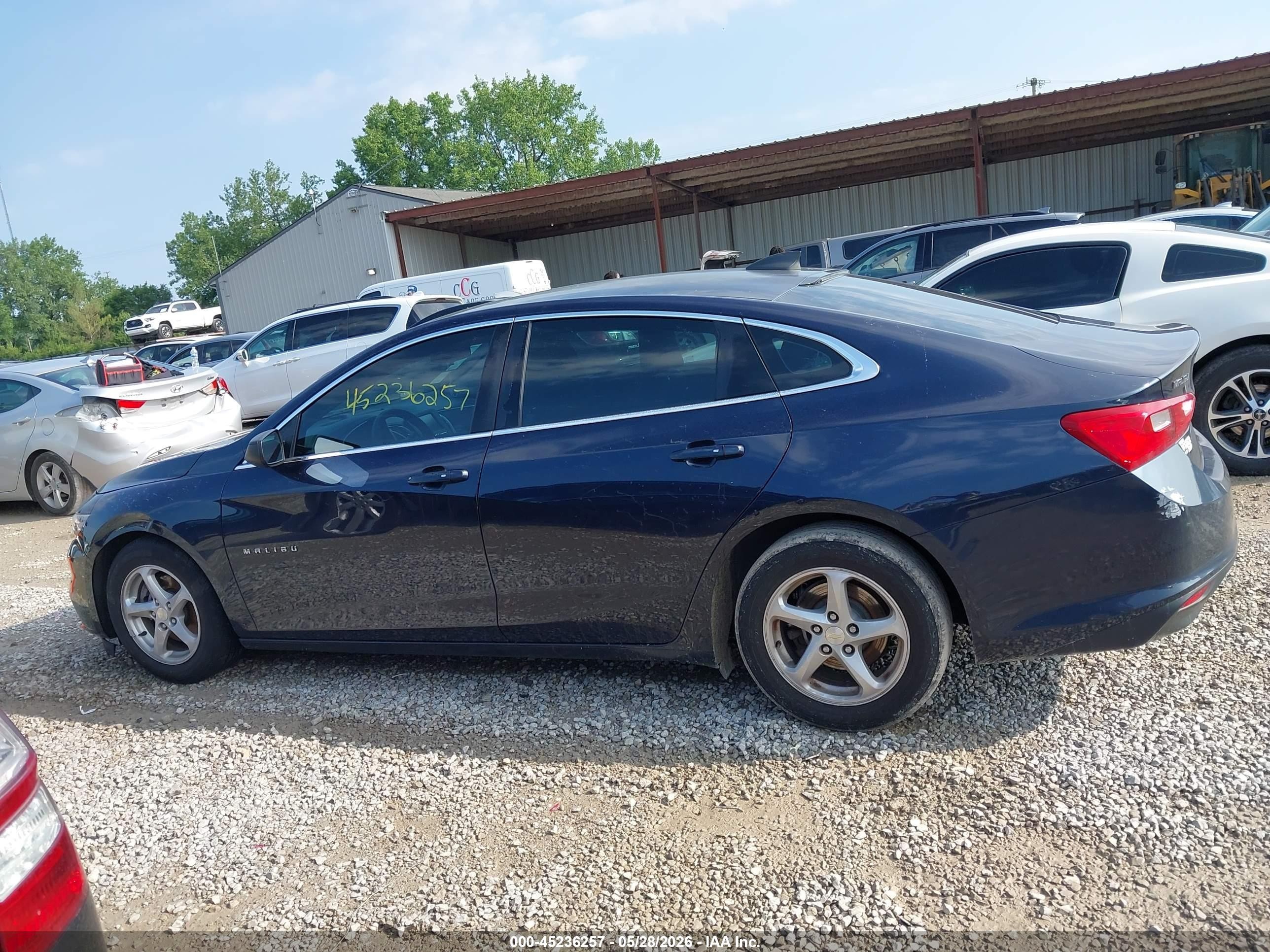 2017 Chevrolet Malibu Ls Dark Blue vin: 1G1ZB5ST8HF130101