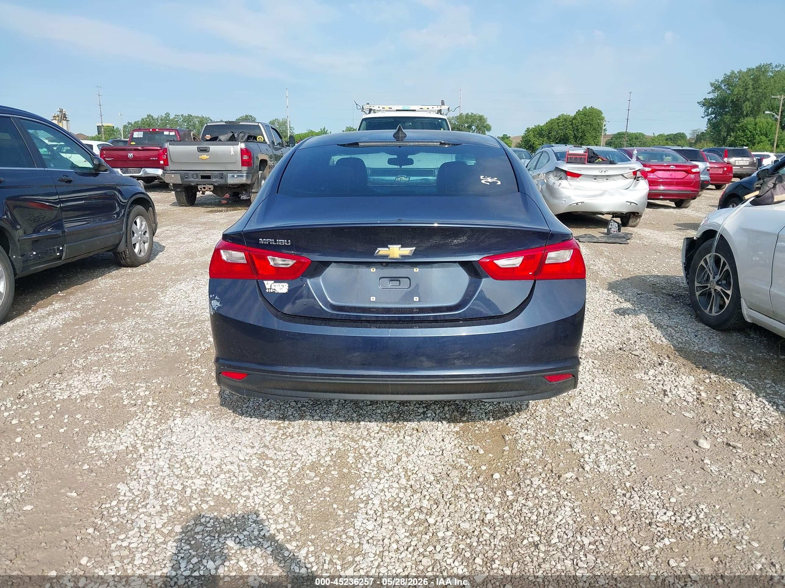 2017 Chevrolet Malibu Ls Dark Blue vin: 1G1ZB5ST8HF130101