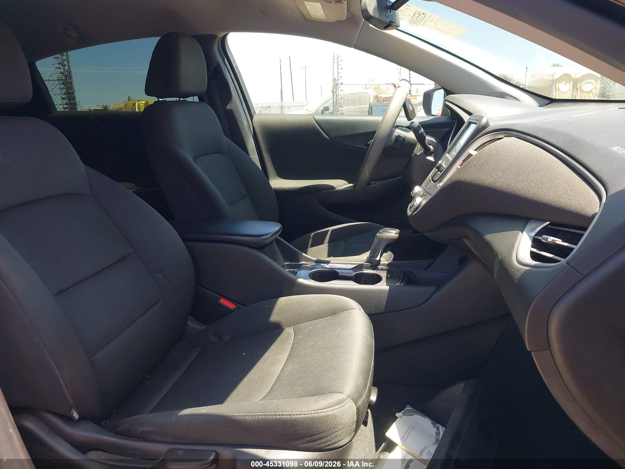 2017 Chevrolet Malibu Ls Black vin: 1G1ZB5ST8HF144189