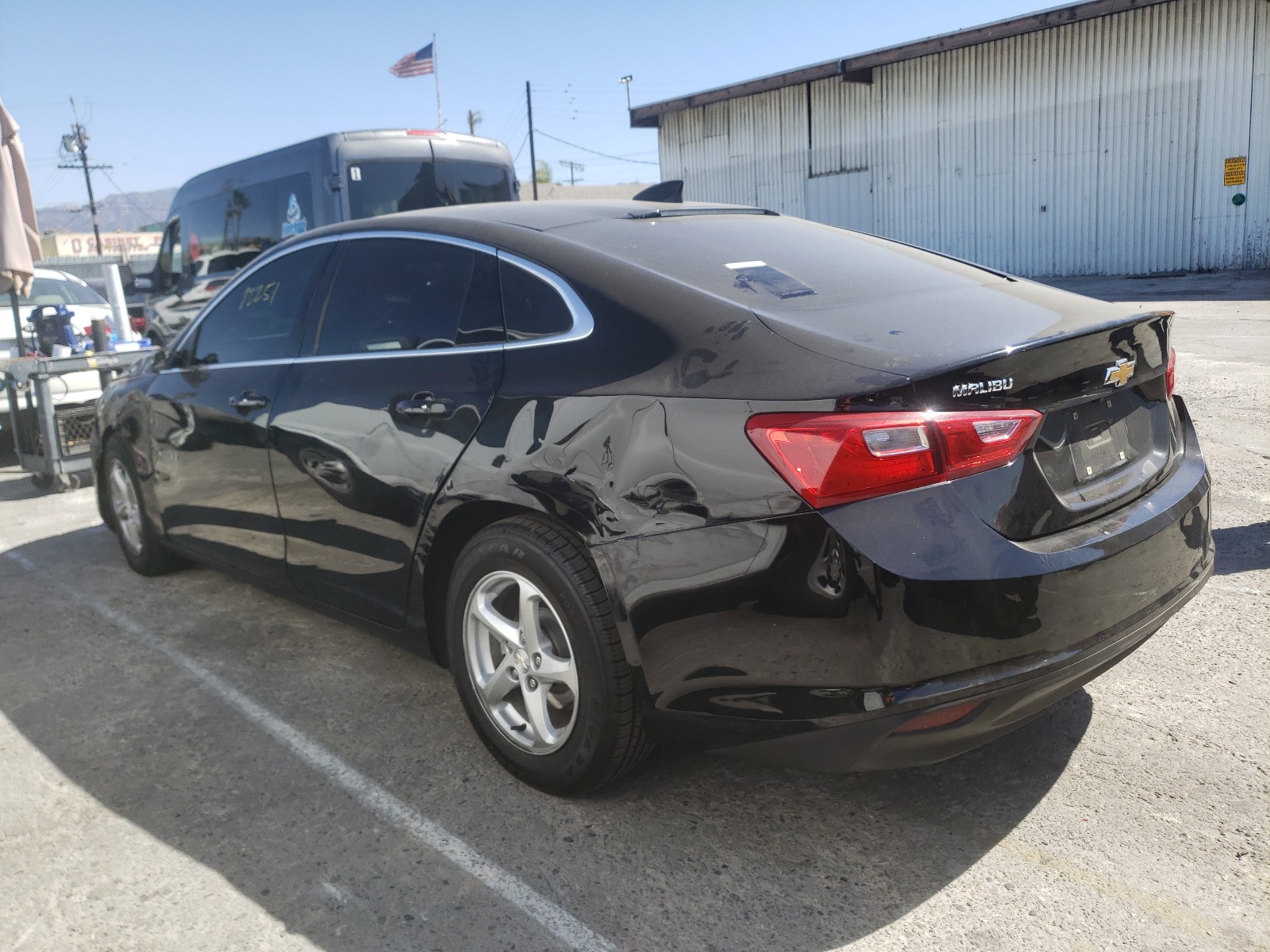 2018 Chevrolet Malibu Ls Black vin: 1G1ZB5ST8JF229586