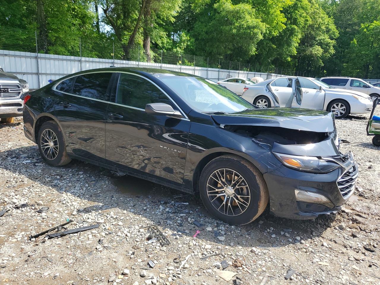 2019 Chevrolet Malibu Ls Black vin: 1G1ZB5ST9KF117154