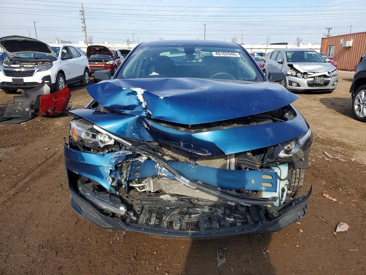 2019 Chevrolet Malibu Ls Blue vin: 1G1ZB5ST9KF199760