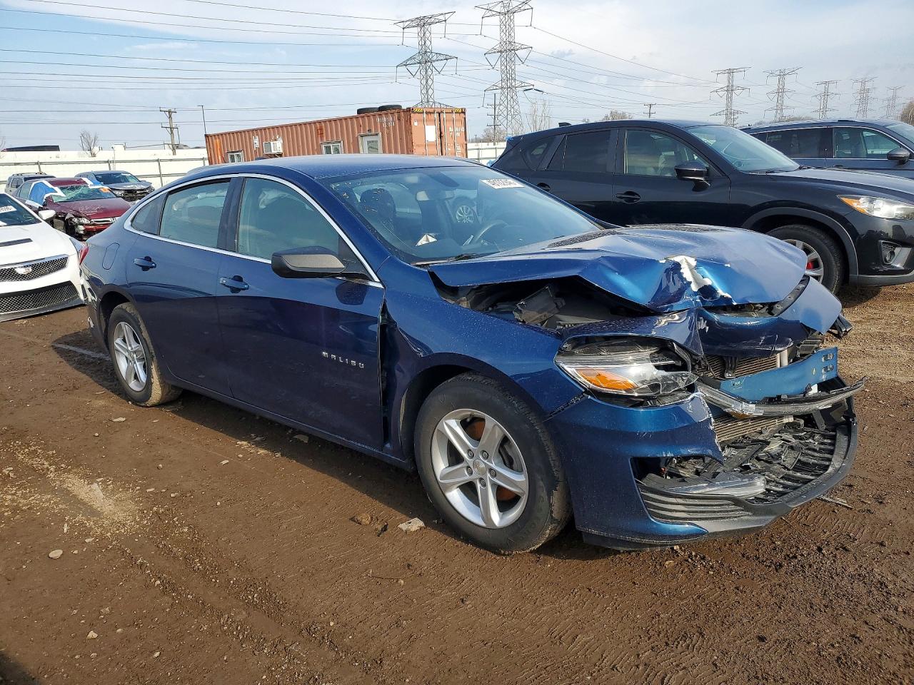 2019 Chevrolet Malibu Ls Blue vin: 1G1ZB5ST9KF199760
