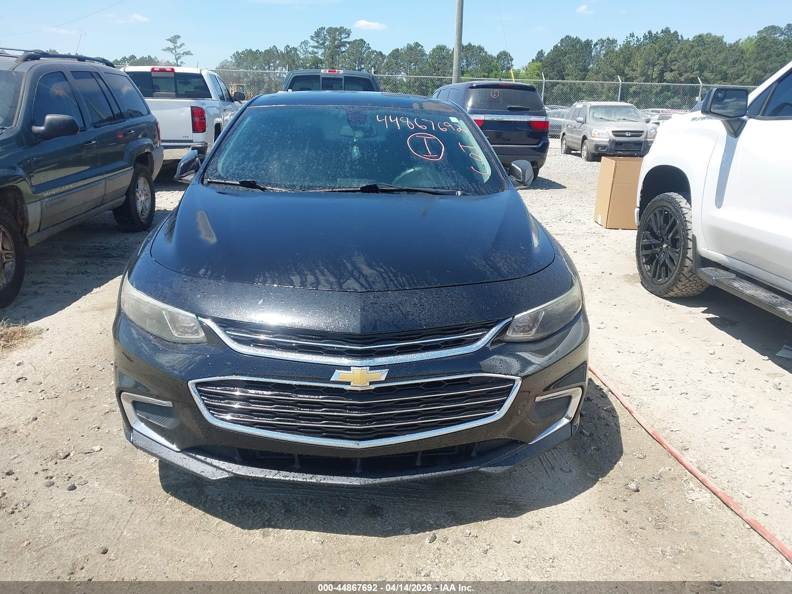 2017 Chevrolet Malibu Ls Черный vin: 1G1ZB5STXHF168591