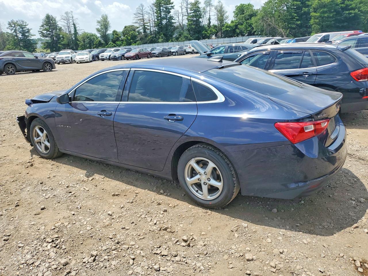 2018 Chevrolet Malibu Ls Blue vin: 1G1ZB5STXJF104539