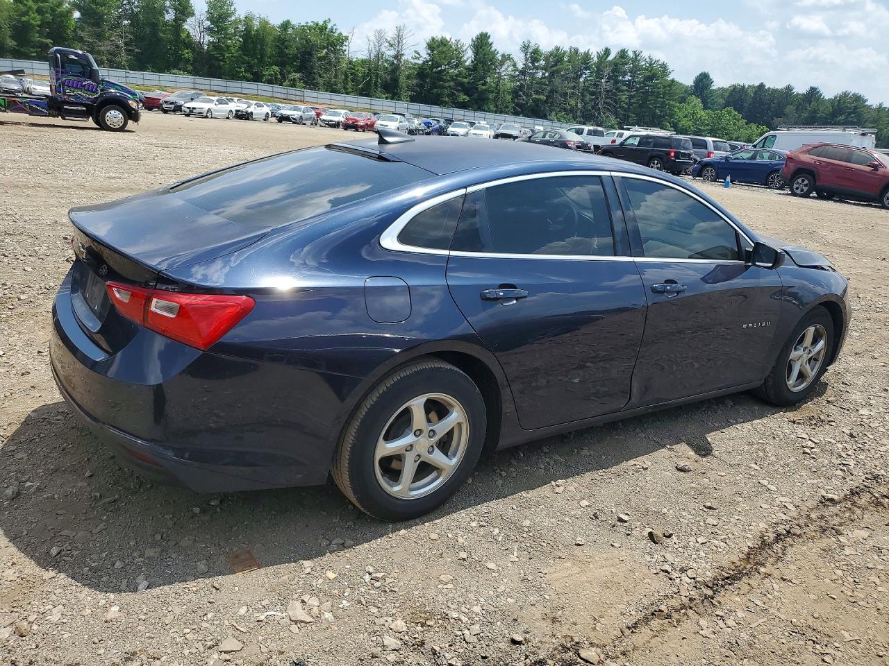 2018 Chevrolet Malibu Ls Blue vin: 1G1ZB5STXJF104539