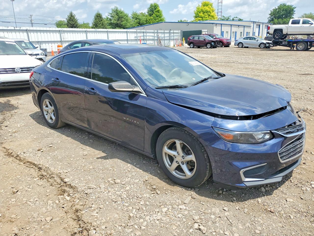 2018 Chevrolet Malibu Ls Blue vin: 1G1ZB5STXJF104539