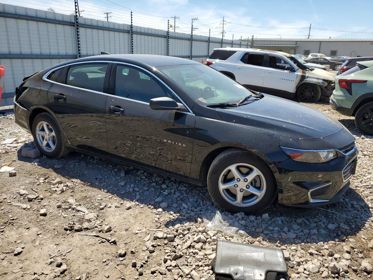 2018 Chevrolet Malibu Ls Черный vin: 1G1ZB5STXJF287067