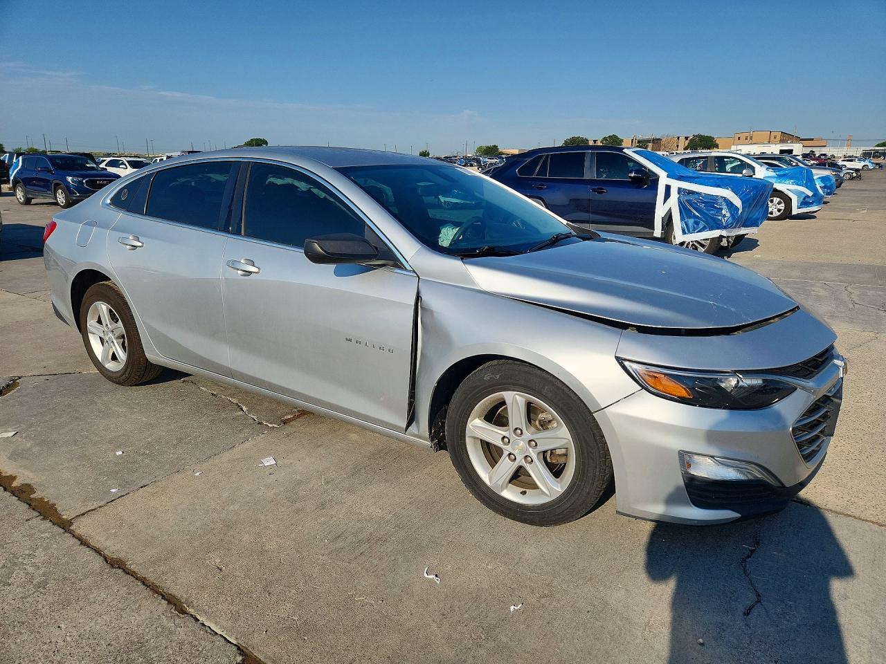 2019 Chevrolet Malibu Ls Silver vin: 1G1ZB5STXKF145576