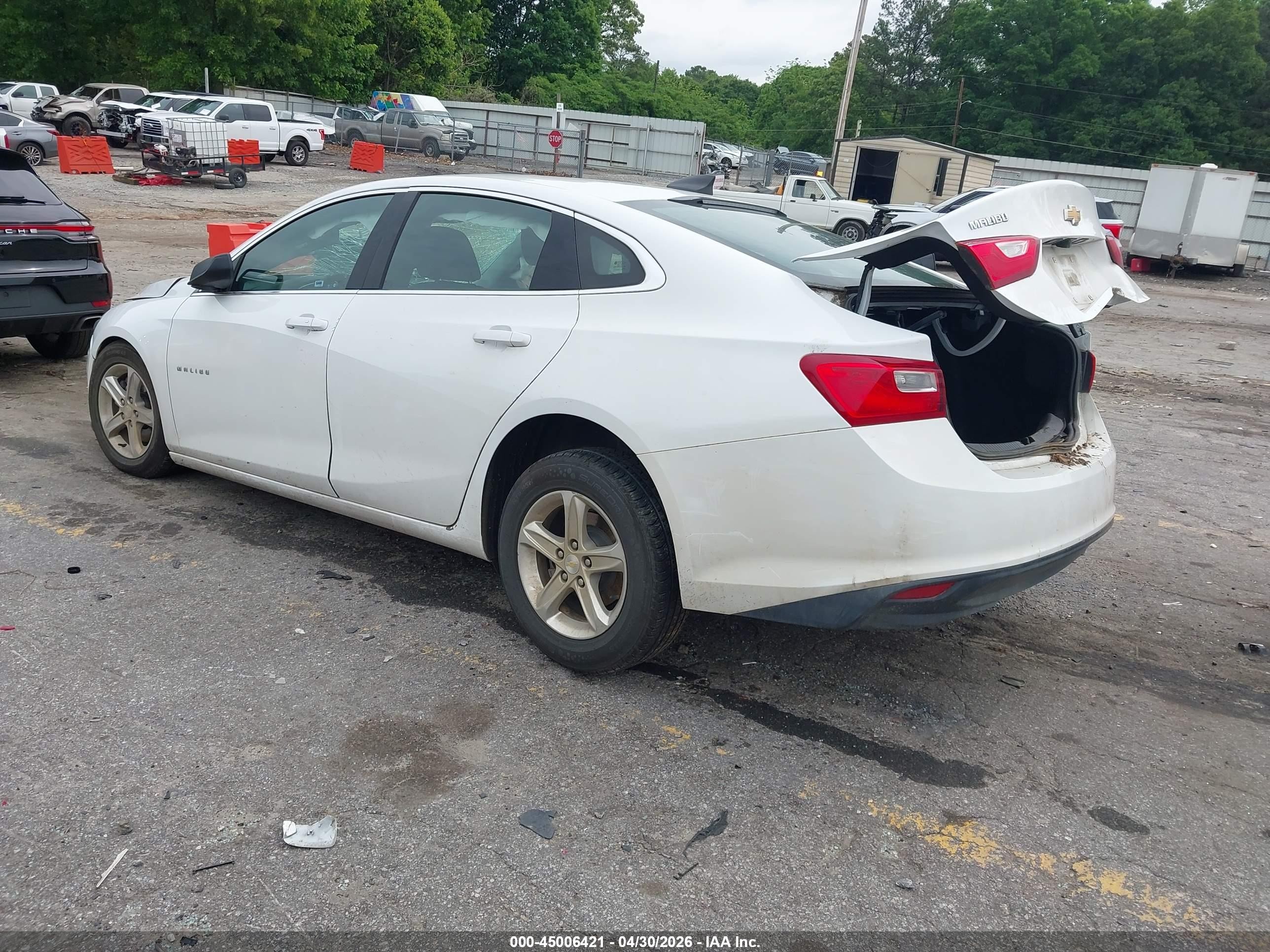 2022 Chevrolet Malibu Fwd Ls Белый vin: 1G1ZB5STXNF205330