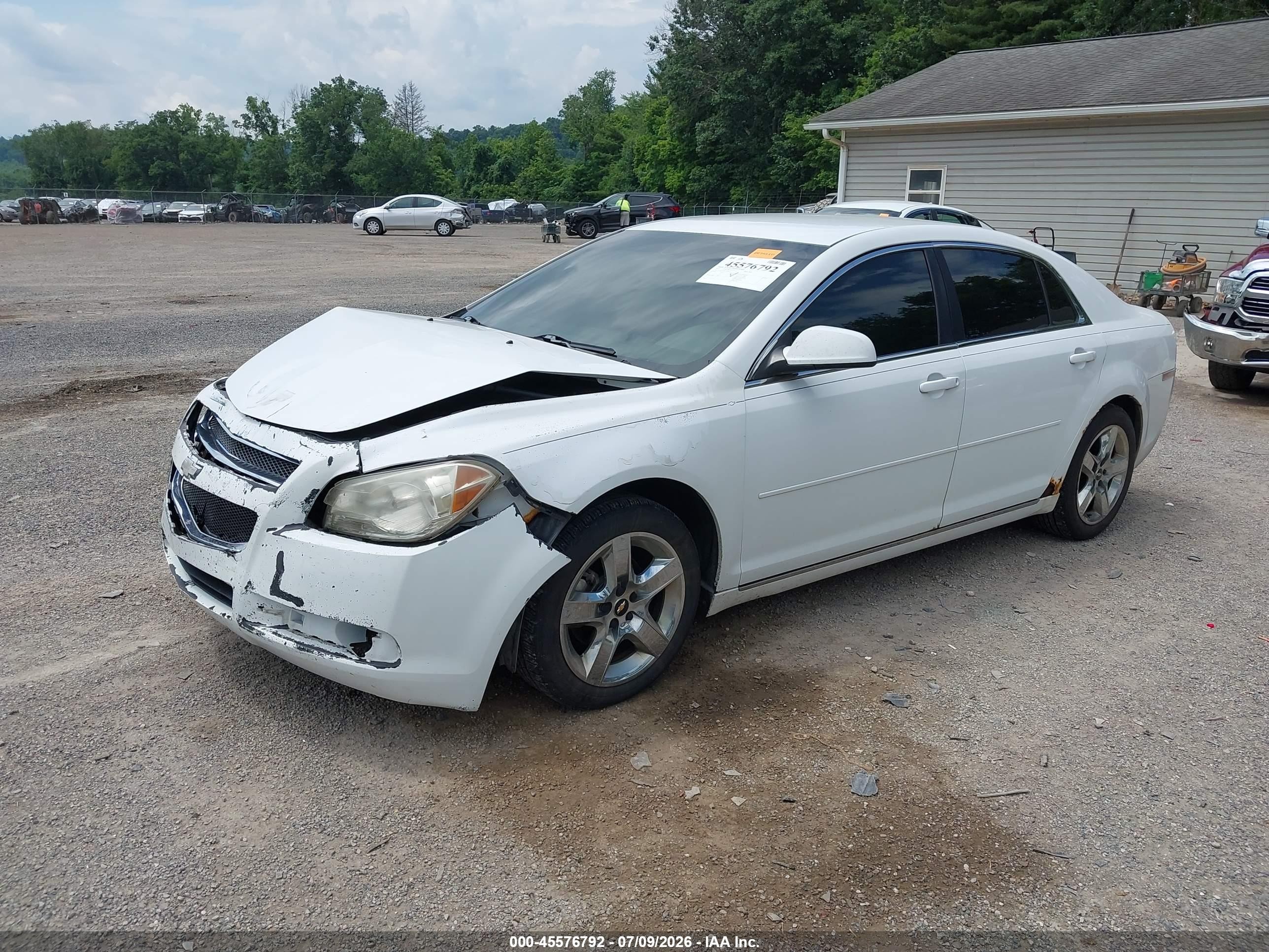 2010 Chevrolet Malibu Lt White vin: 1G1ZC5E00AF189213