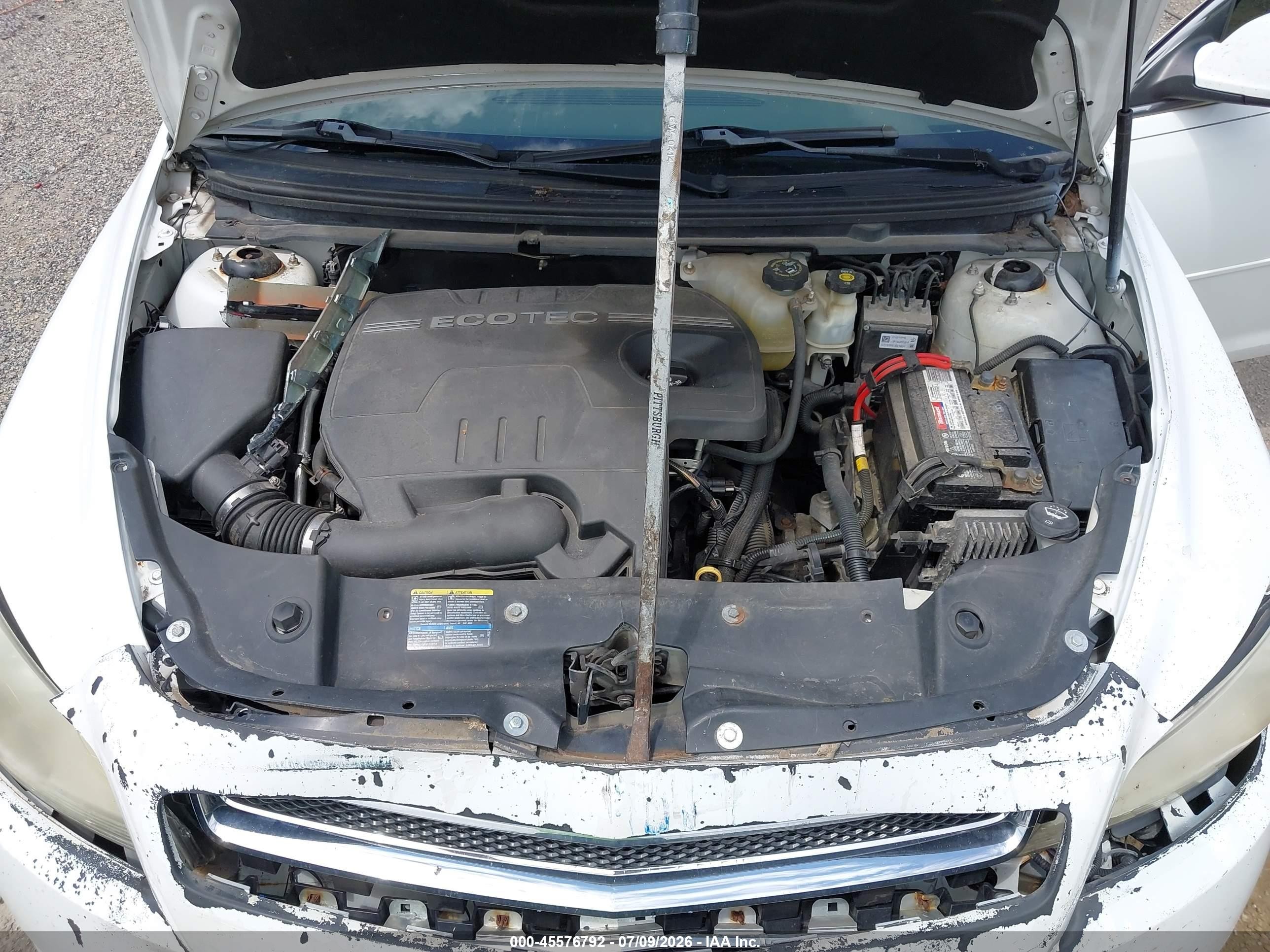 2010 Chevrolet Malibu Lt White vin: 1G1ZC5E00AF189213