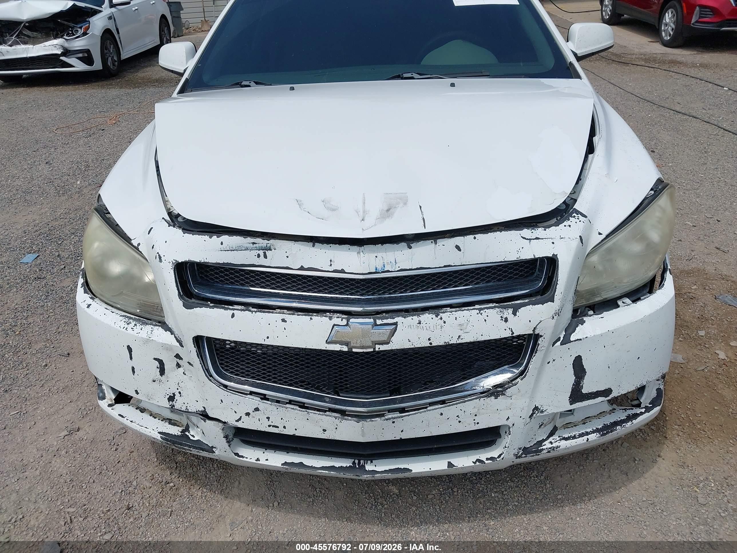 2010 Chevrolet Malibu Lt White vin: 1G1ZC5E00AF189213