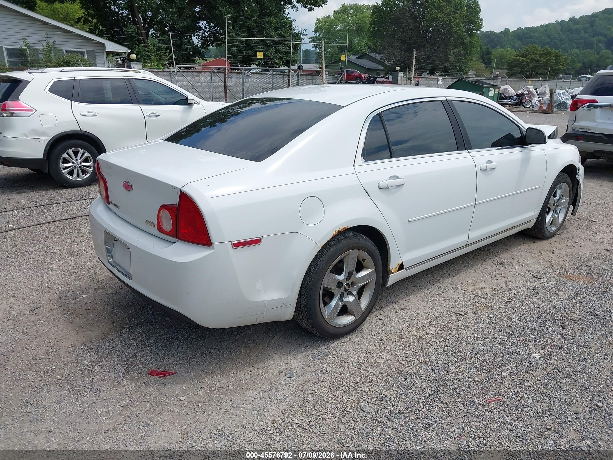 2010 Chevrolet Malibu Lt White vin: 1G1ZC5E00AF189213