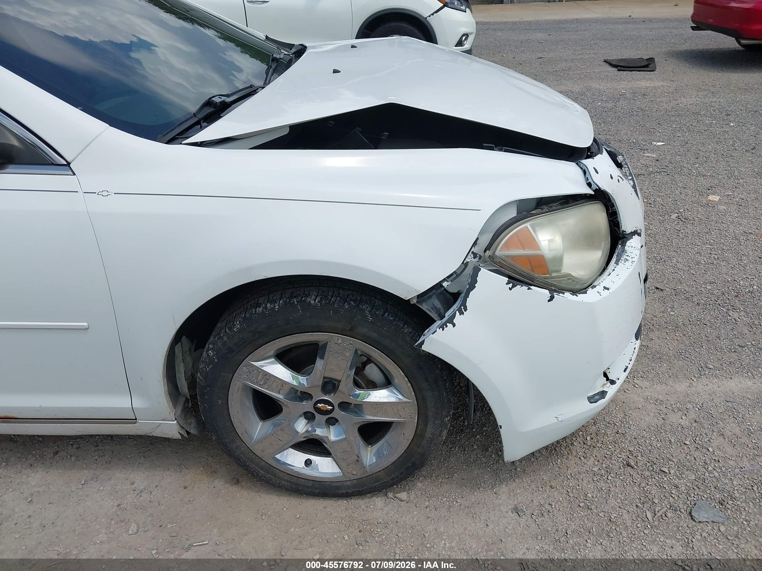 2010 Chevrolet Malibu Lt White vin: 1G1ZC5E00AF189213