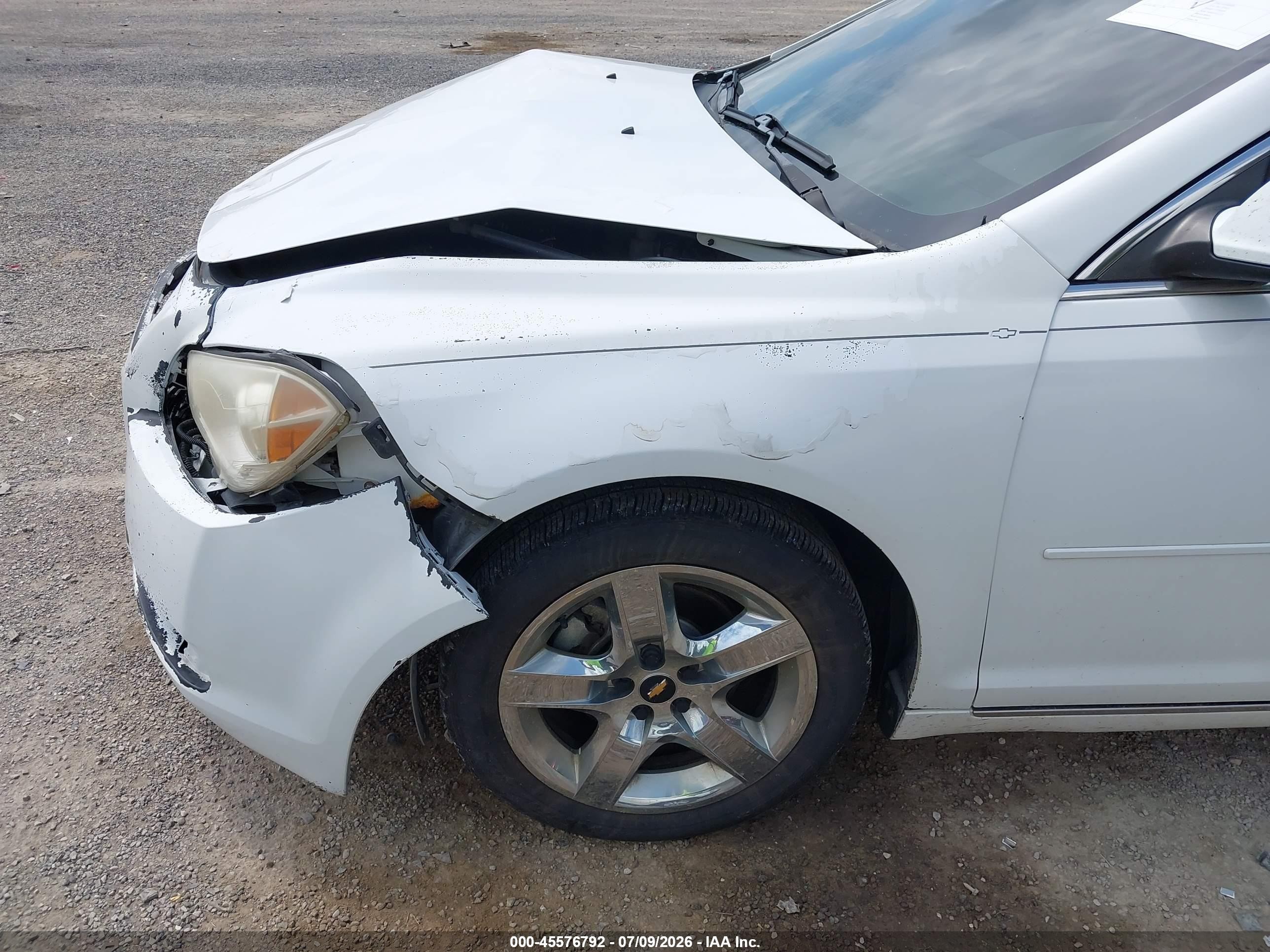 2010 Chevrolet Malibu Lt White vin: 1G1ZC5E00AF189213