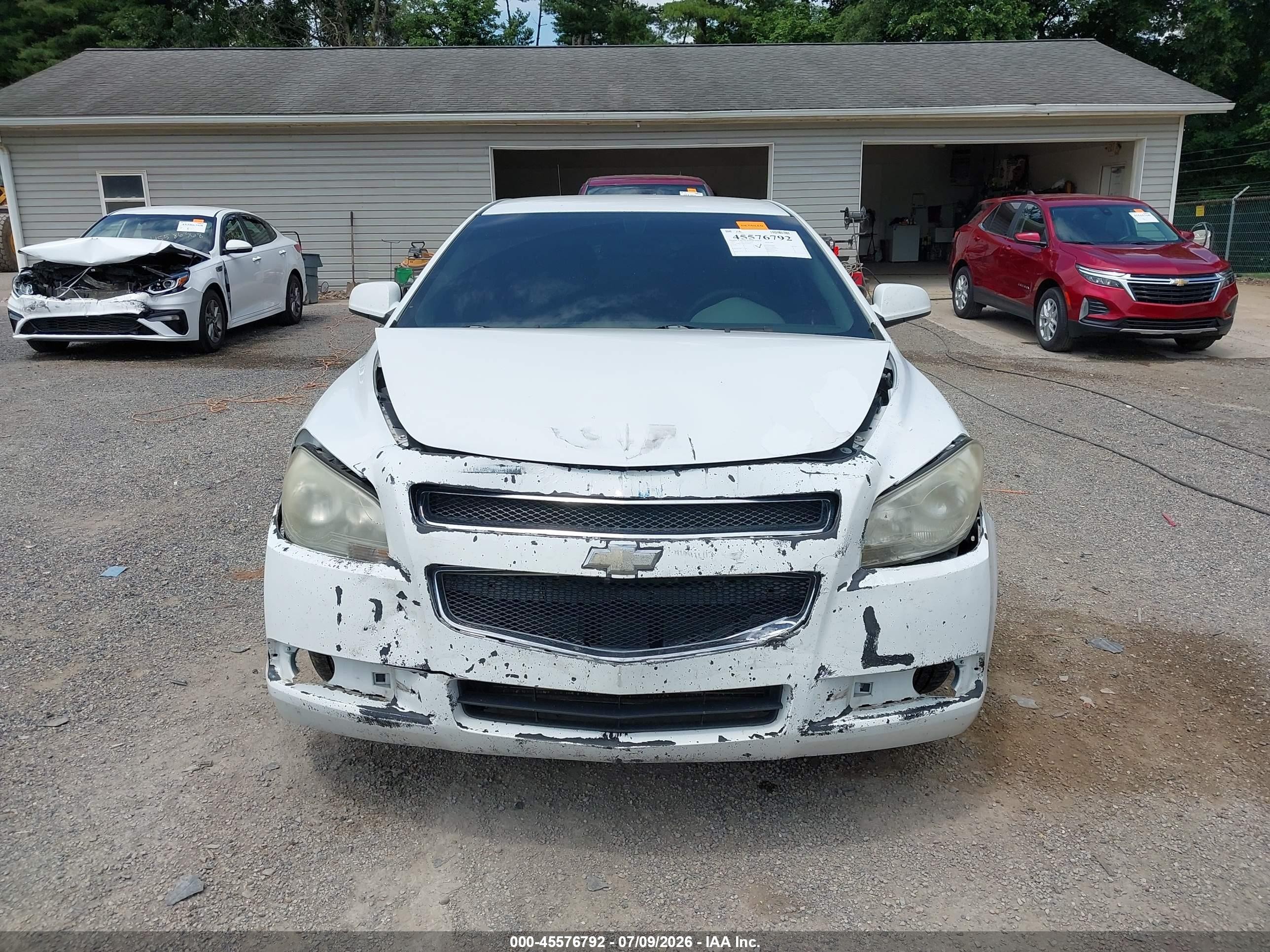2010 Chevrolet Malibu Lt White vin: 1G1ZC5E00AF189213