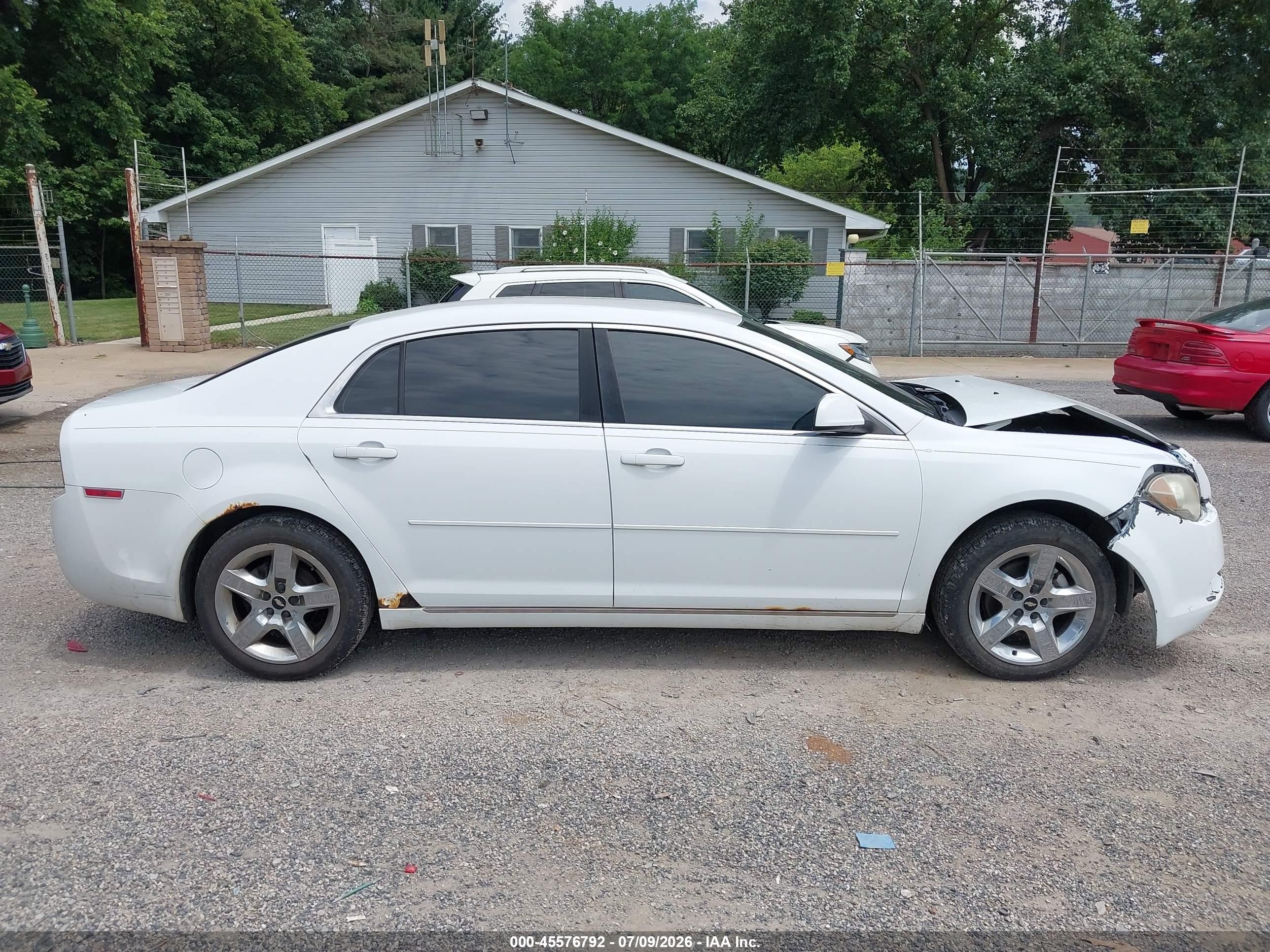 2010 Chevrolet Malibu Lt White vin: 1G1ZC5E00AF189213