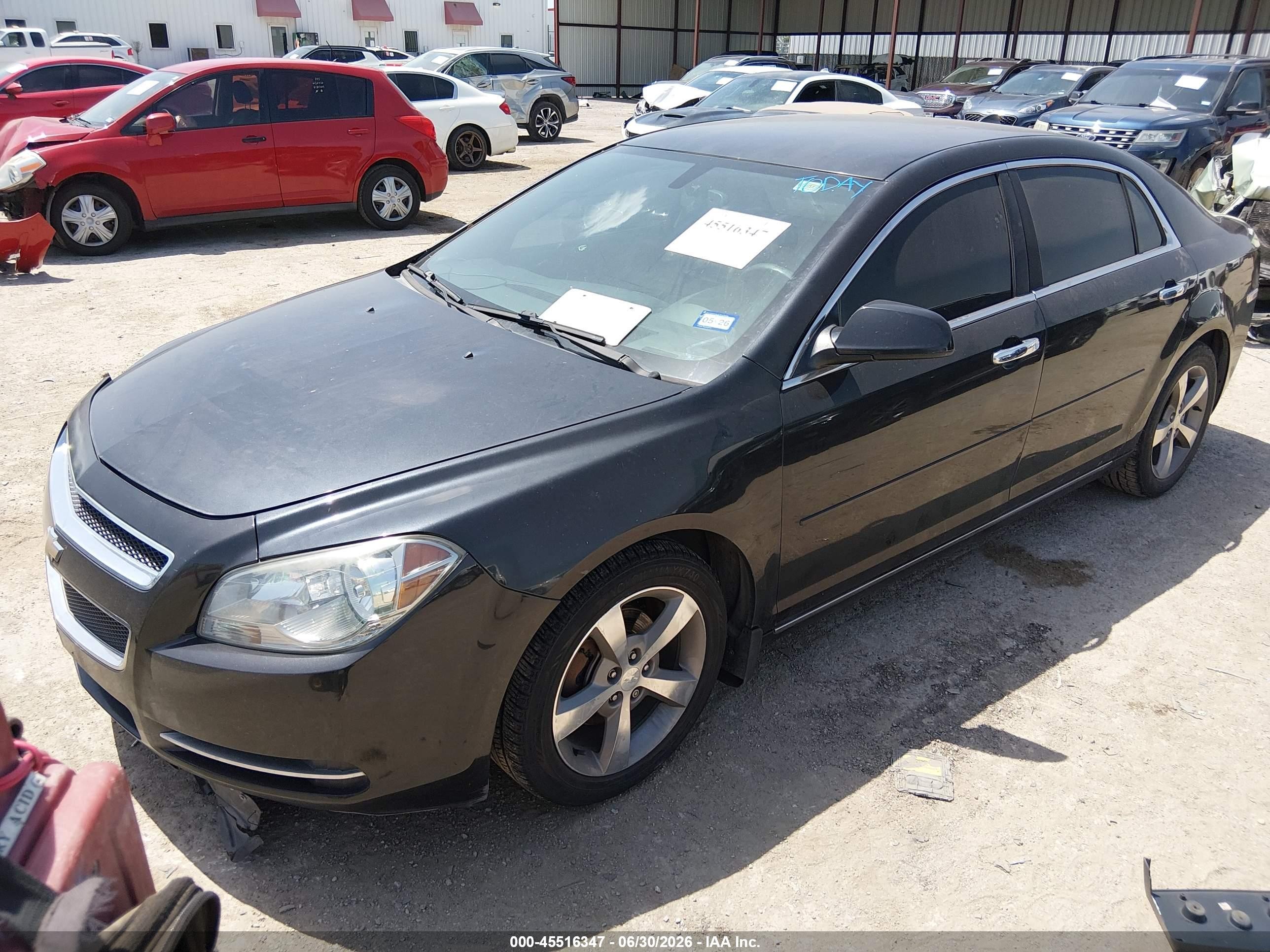 2012 Chevrolet Malibu 1lt Black vin: 1G1ZC5E00CF207583