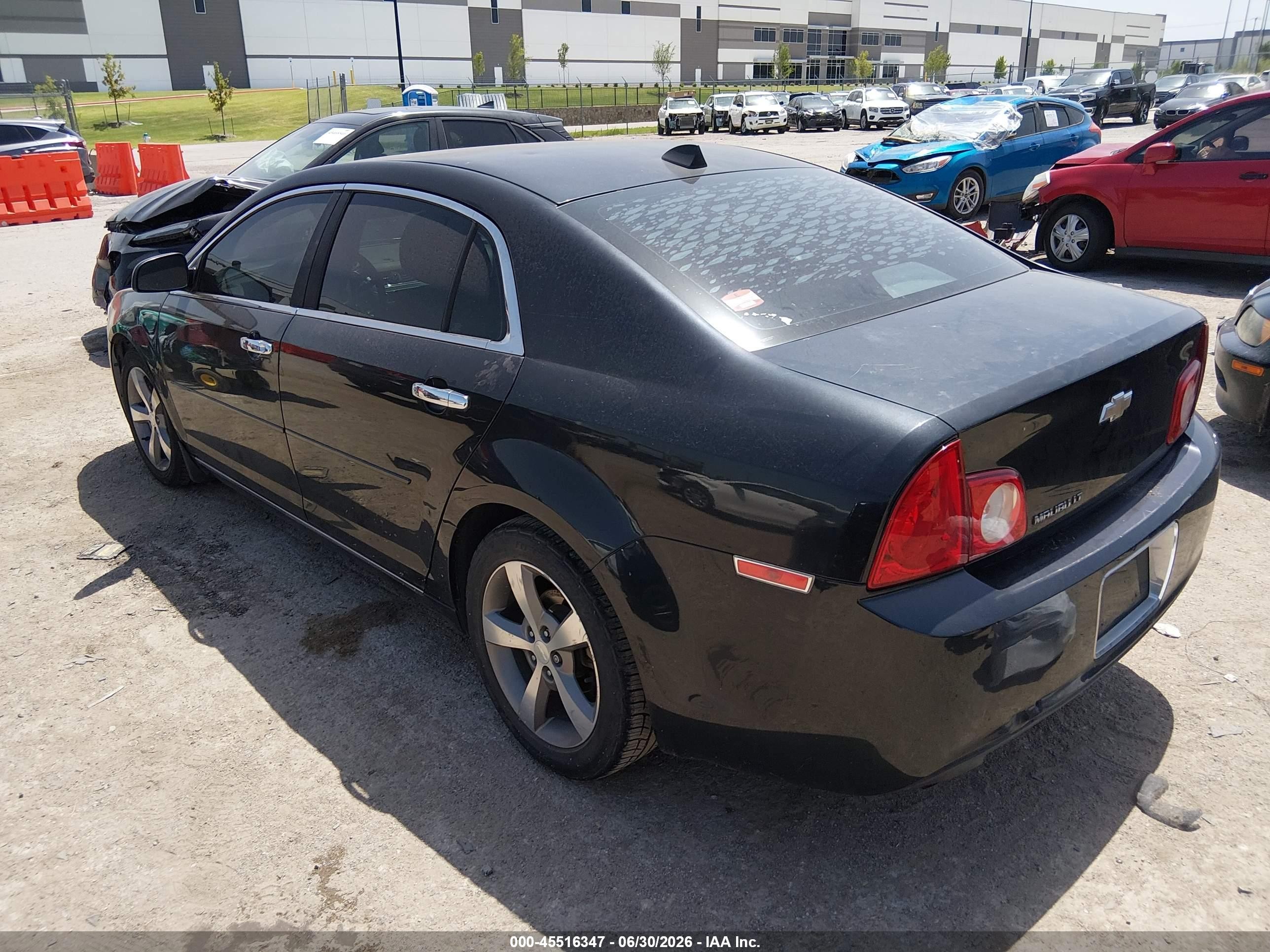 2012 Chevrolet Malibu 1lt Black vin: 1G1ZC5E00CF207583