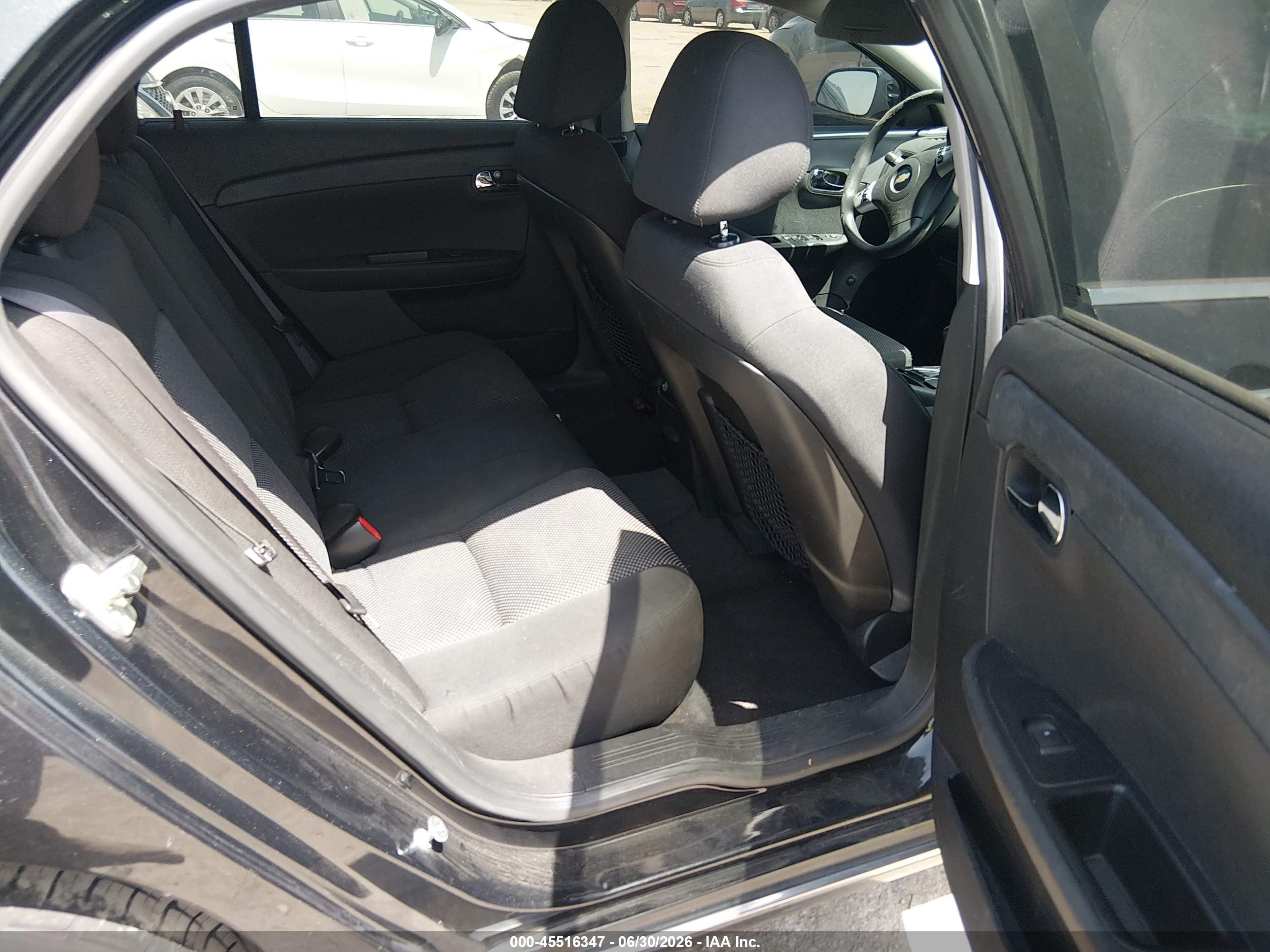 2012 Chevrolet Malibu 1lt Black vin: 1G1ZC5E00CF207583