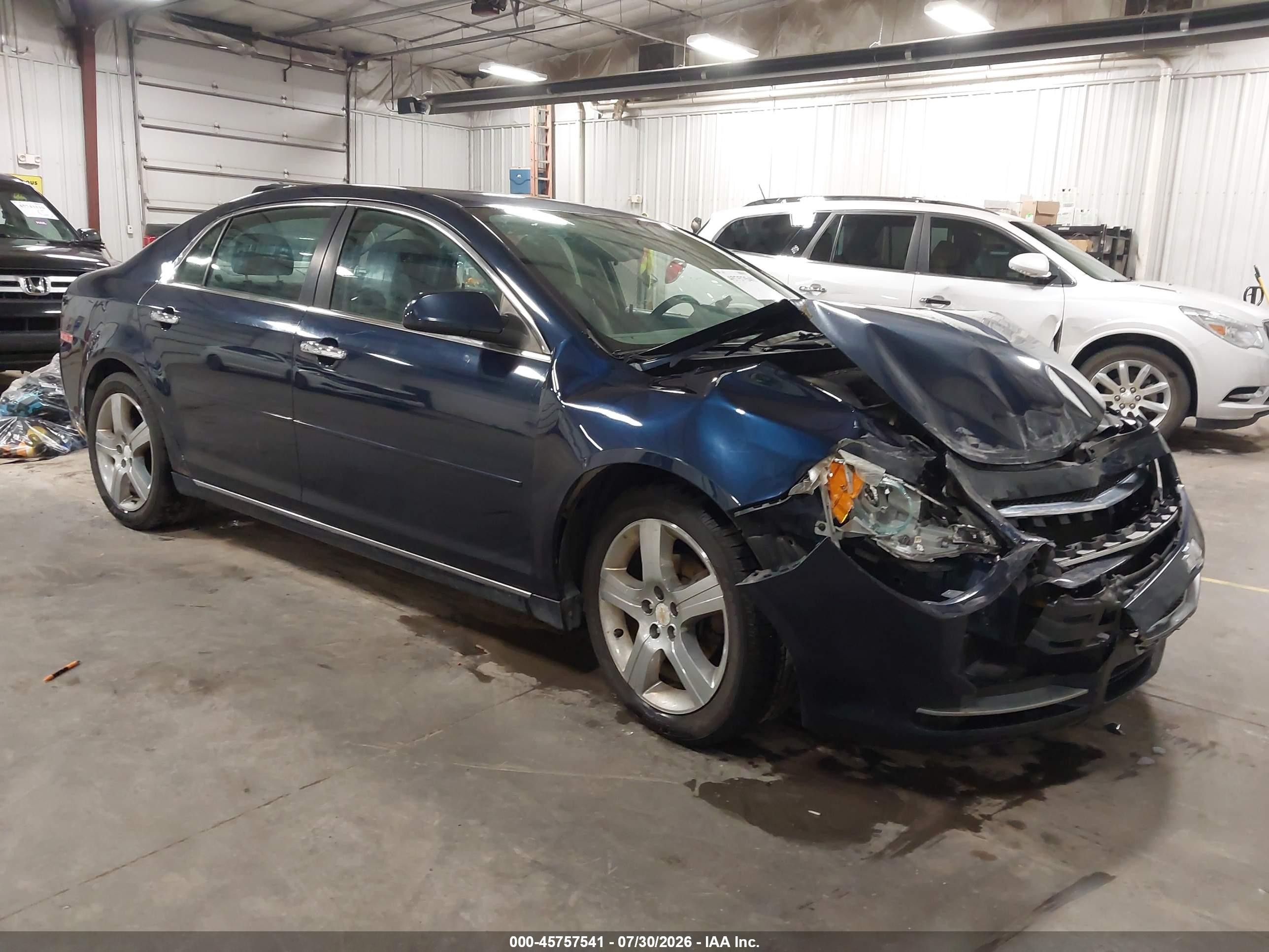 2012 Chevrolet Malibu 1lt Blue vin: 1G1ZC5E00CF255679