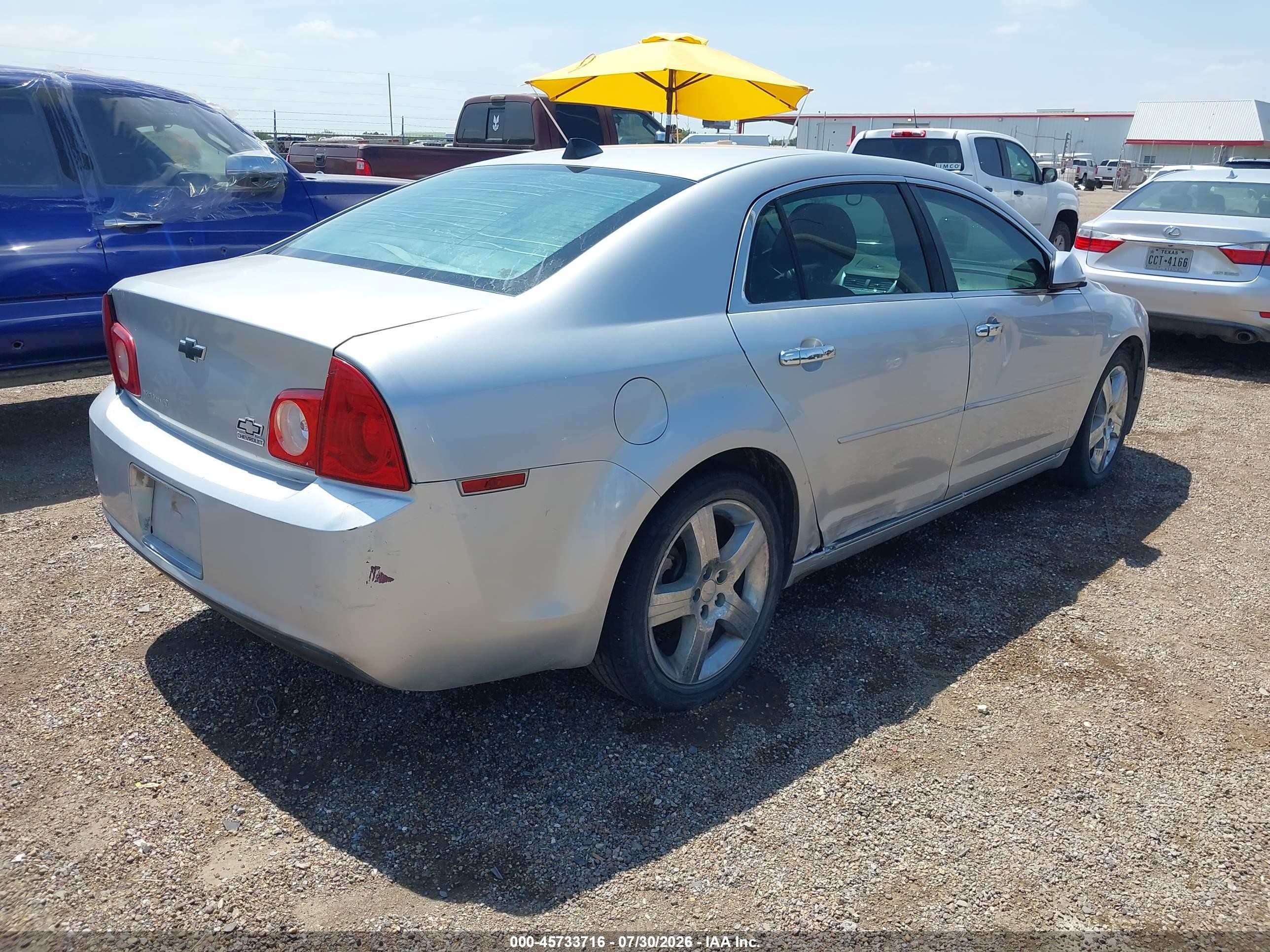 2012 Chevrolet Malibu 1lt Silver vin: 1G1ZC5E00CF257447