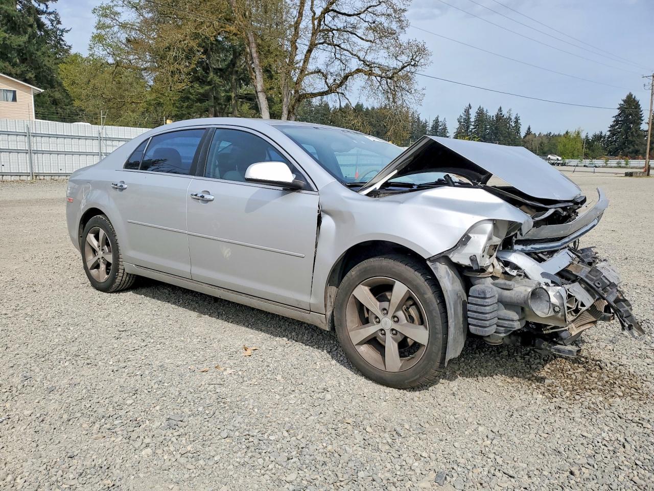2012 Chevrolet Malibu 1lt Silver vin: 1G1ZC5E00CF271011