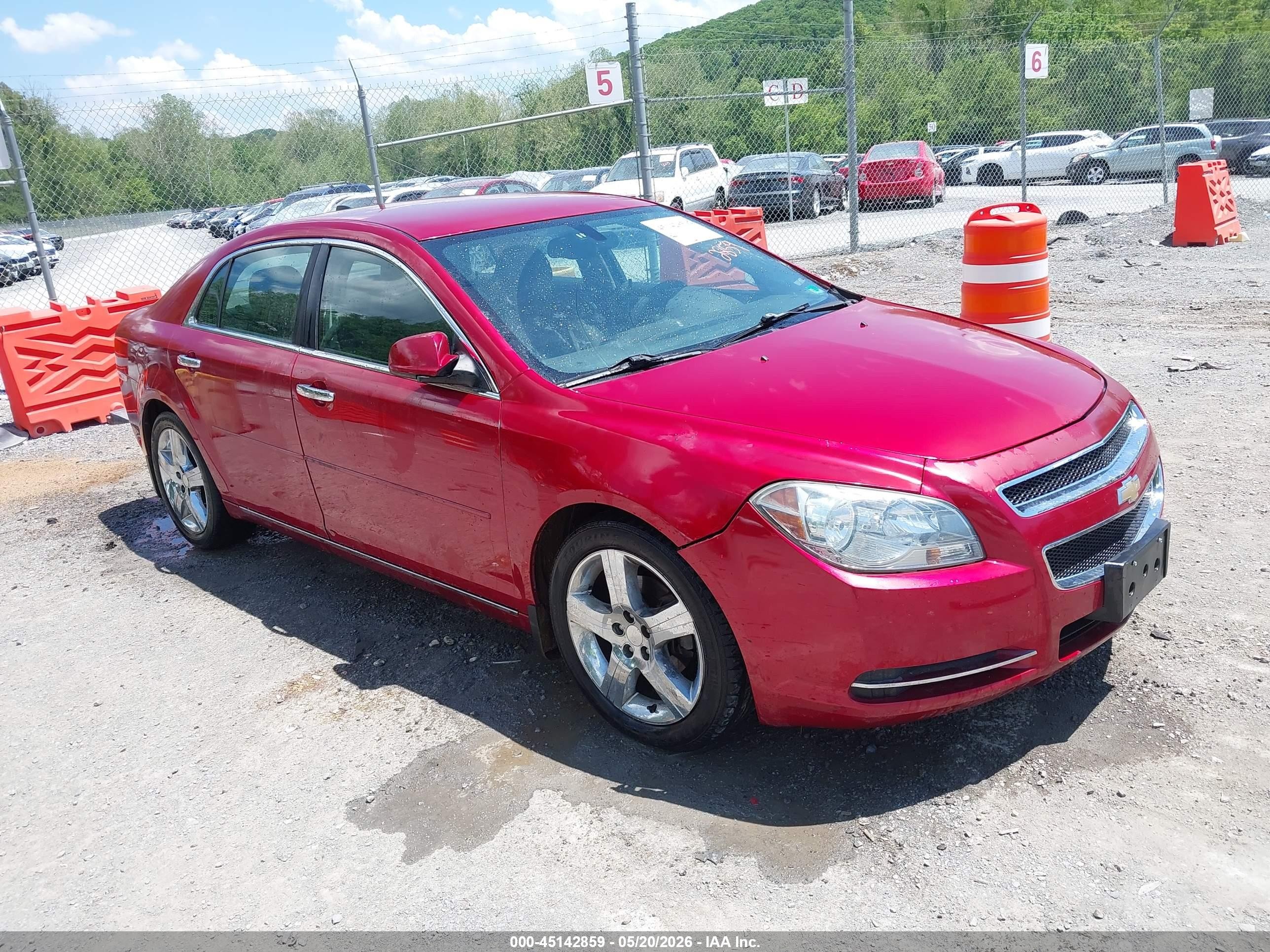 2012 Chevrolet Malibu 1lt Red vin: 1G1ZC5E00CF332650