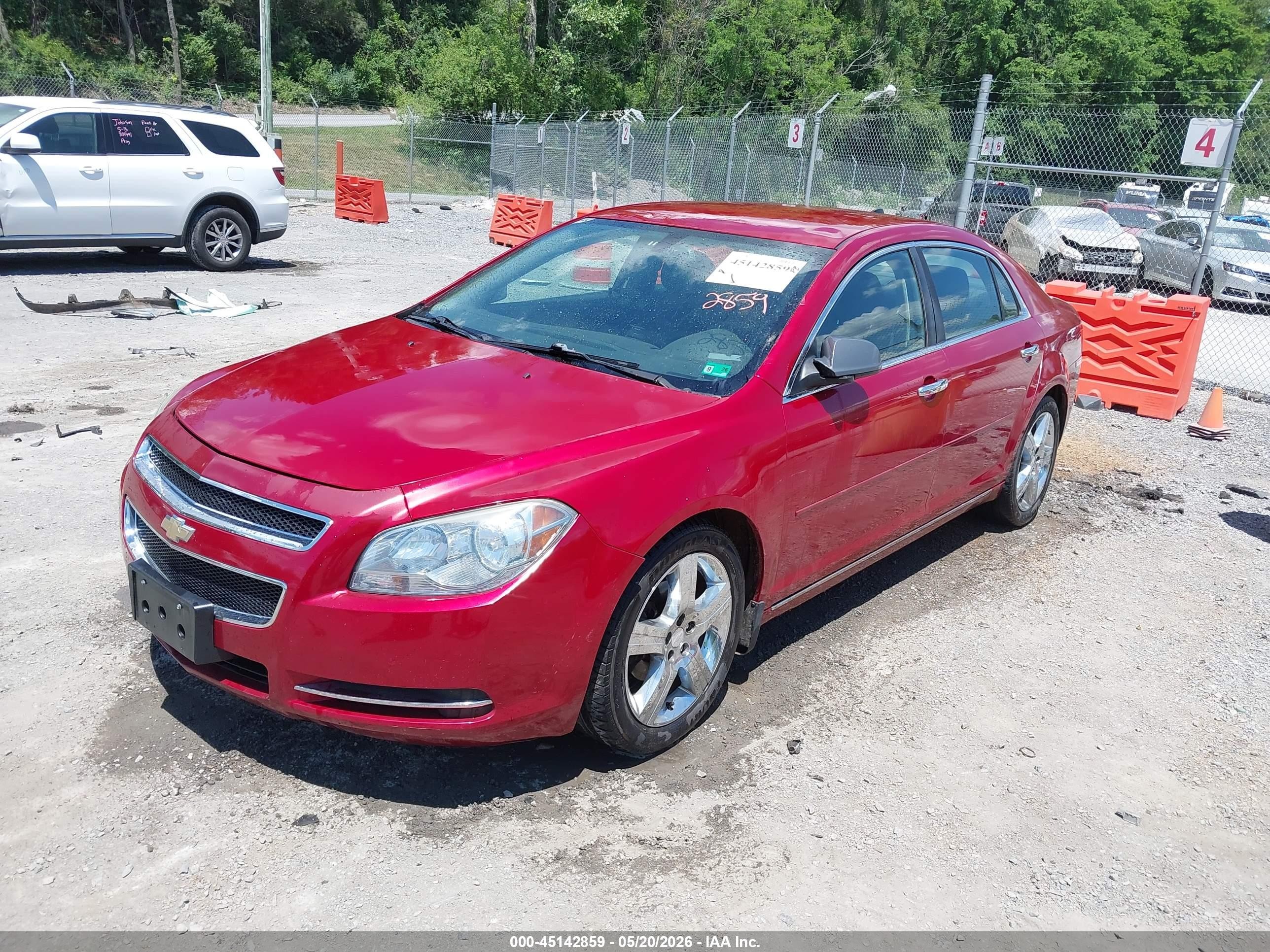 2012 Chevrolet Malibu 1lt Red vin: 1G1ZC5E00CF332650