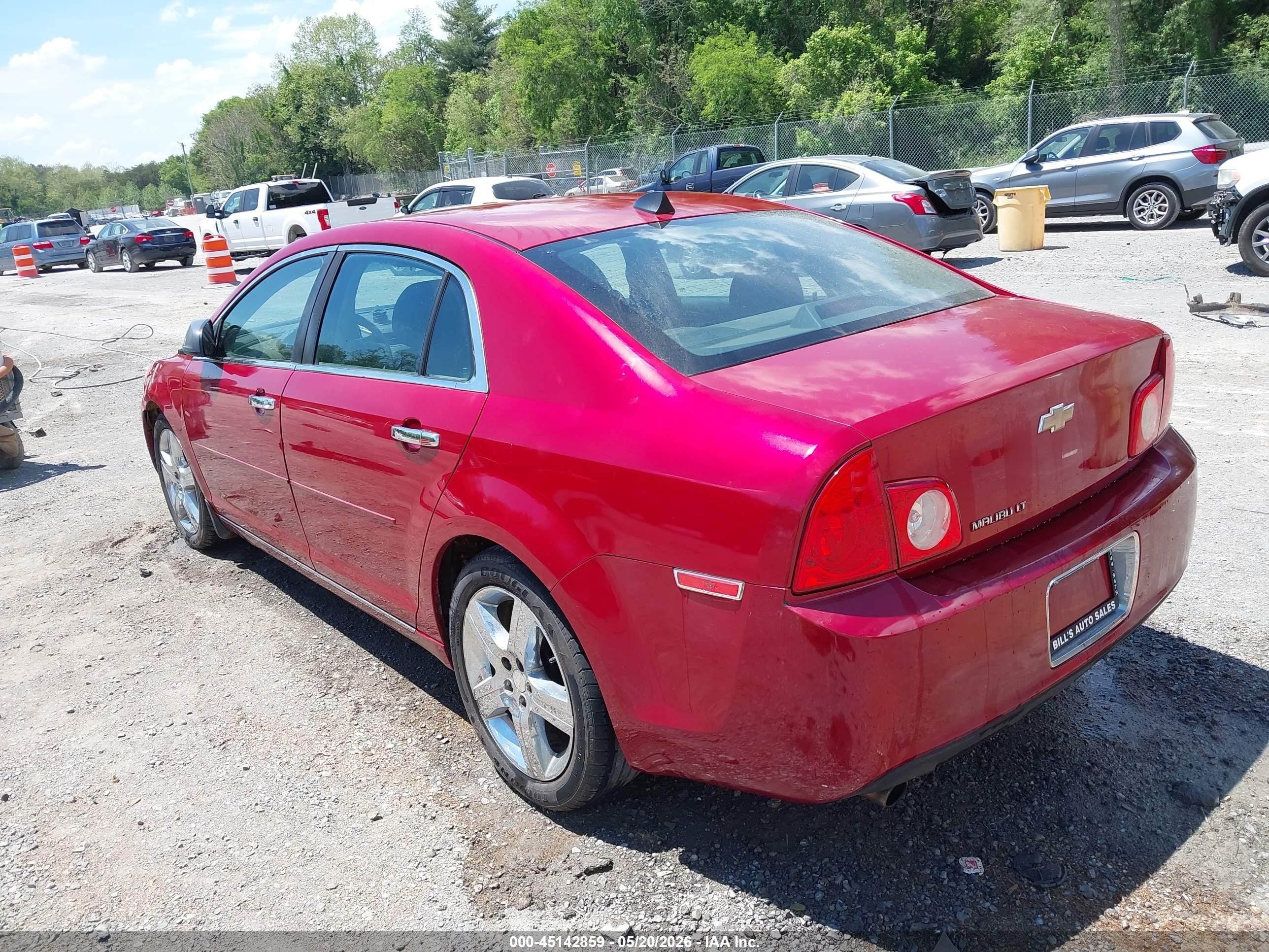 2012 Chevrolet Malibu 1lt Red vin: 1G1ZC5E00CF332650
