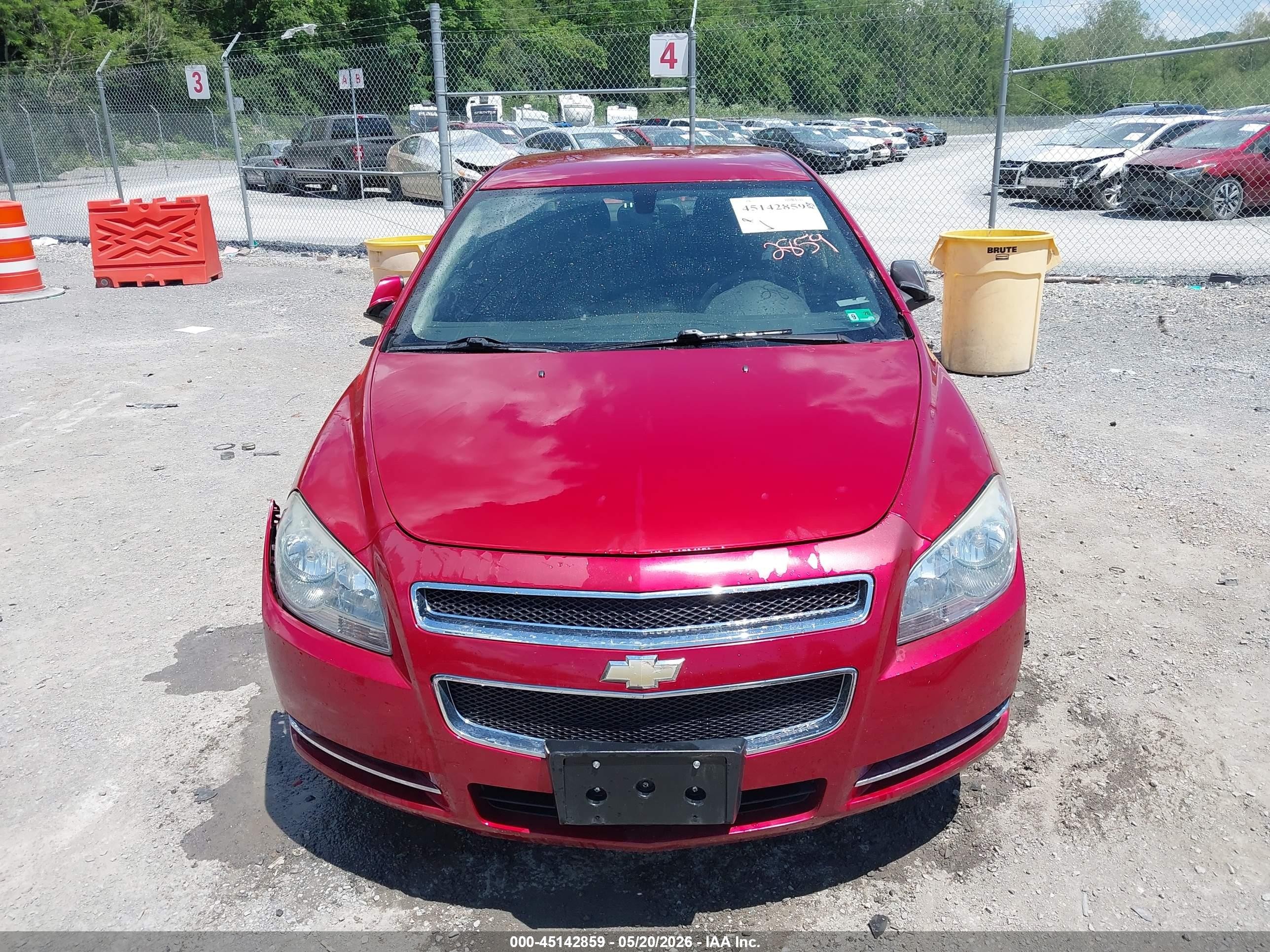 2012 Chevrolet Malibu 1lt Red vin: 1G1ZC5E00CF332650