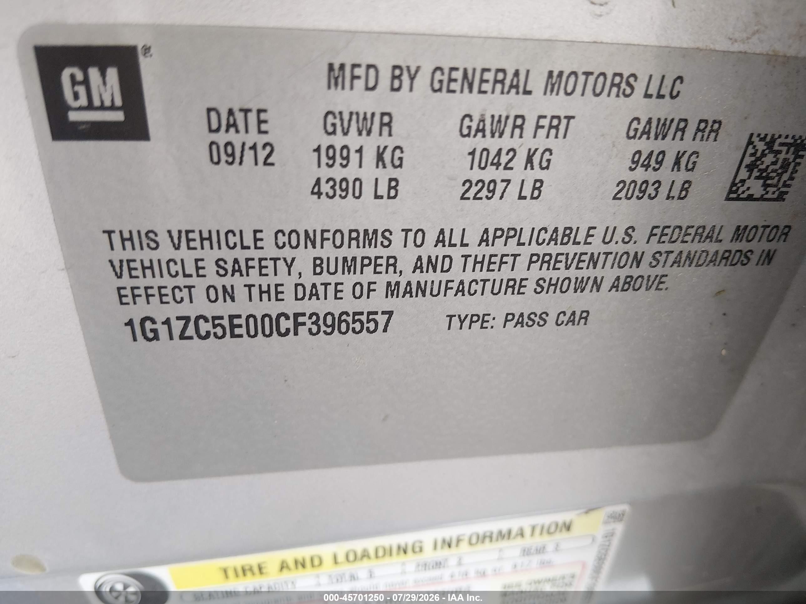 2012 Chevrolet Malibu 1lt Silver vin: 1G1ZC5E00CF396557