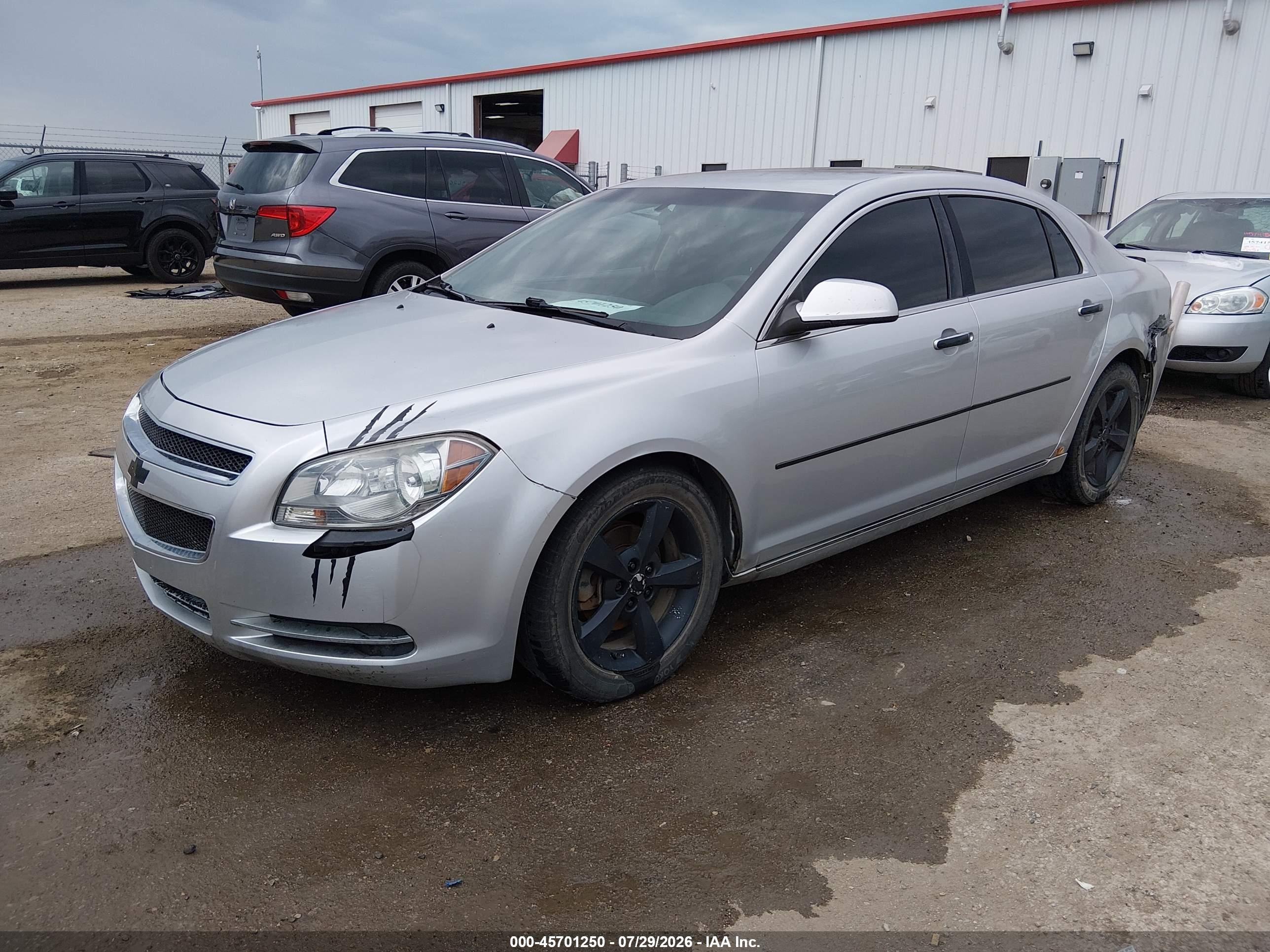 2012 Chevrolet Malibu 1lt Silver vin: 1G1ZC5E00CF396557