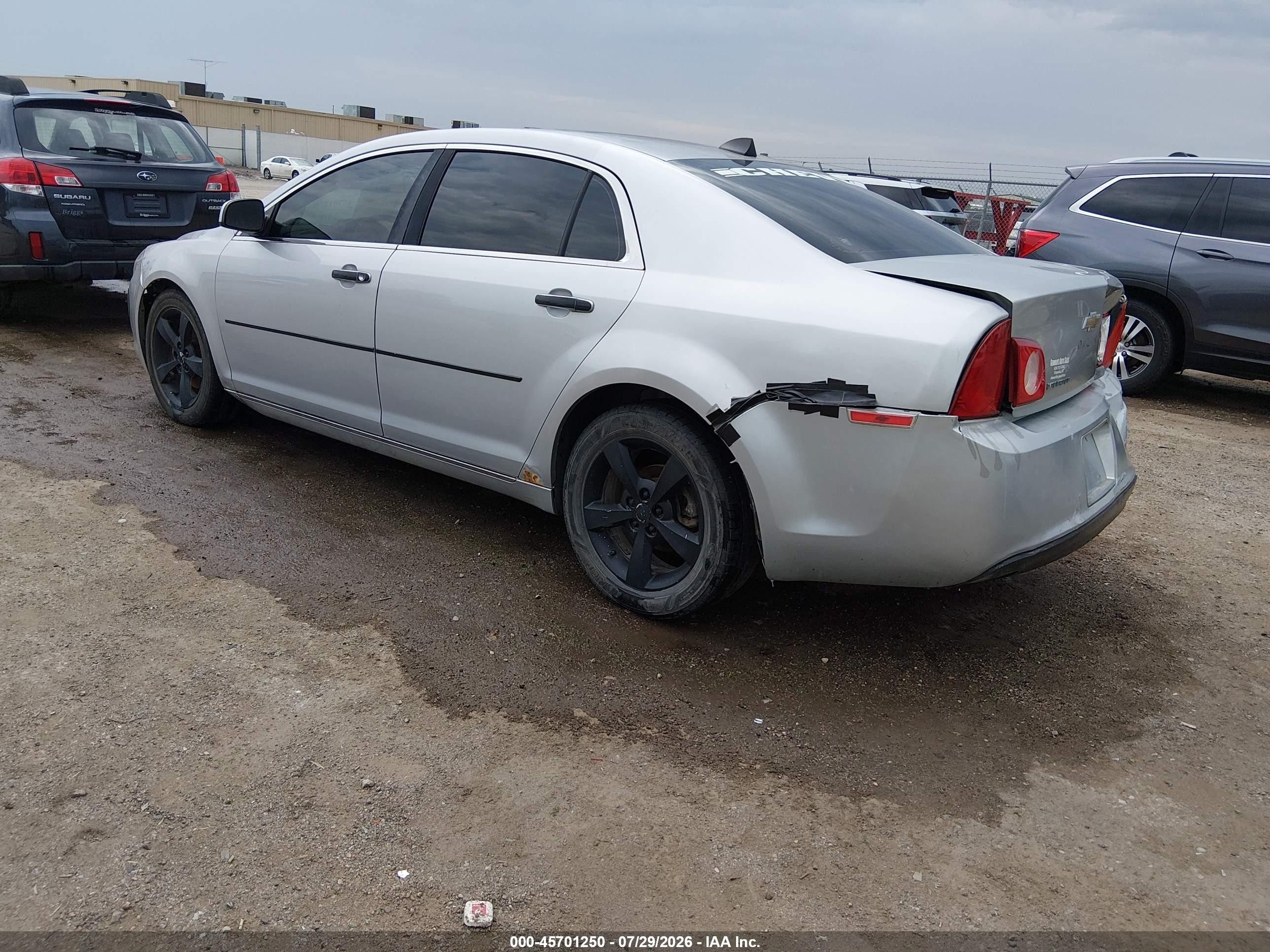 2012 Chevrolet Malibu 1lt Silver vin: 1G1ZC5E00CF396557