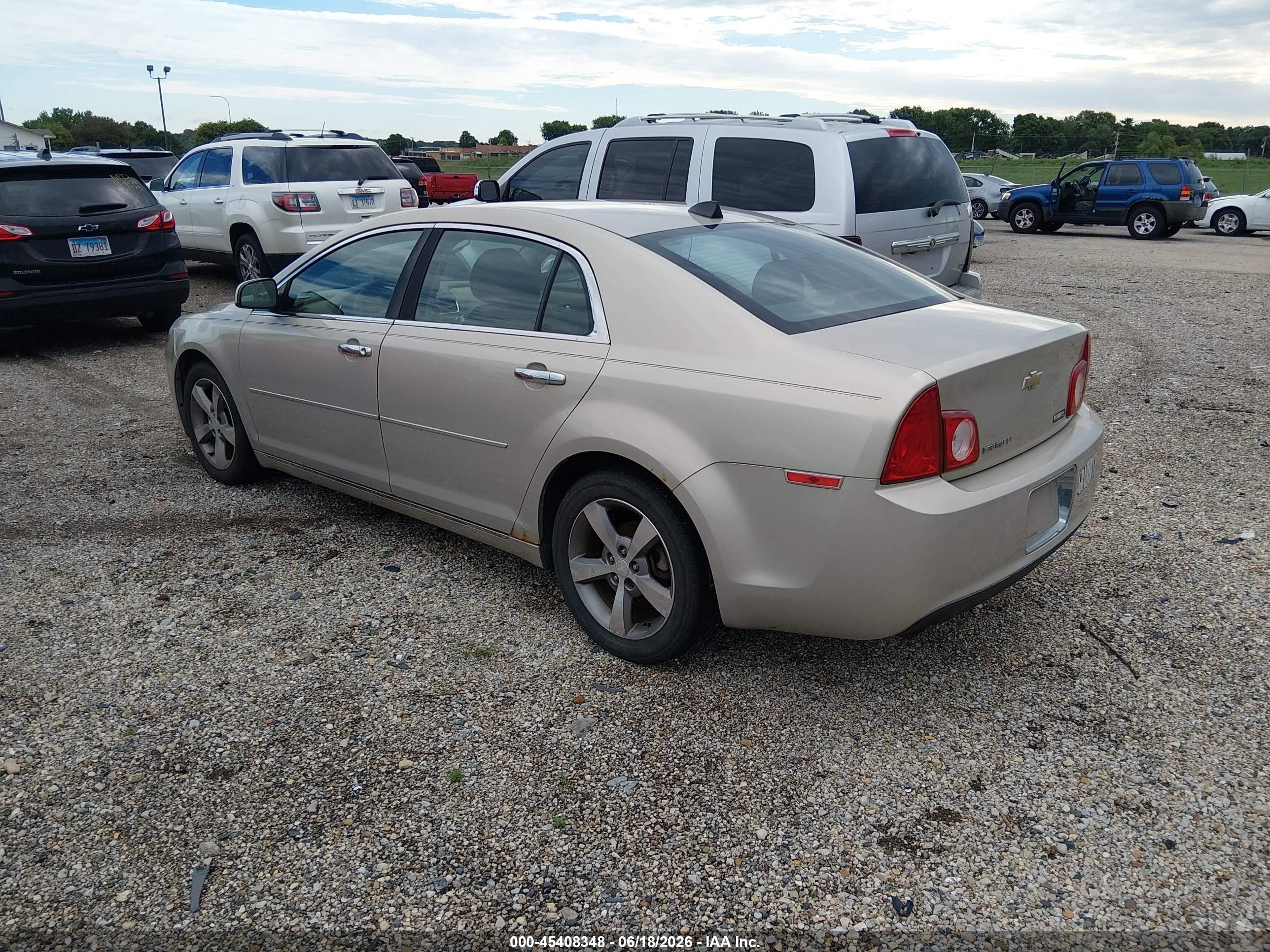 2012 Chevrolet Malibu 1lt Champagne vin: 1G1ZC5E01CF167594