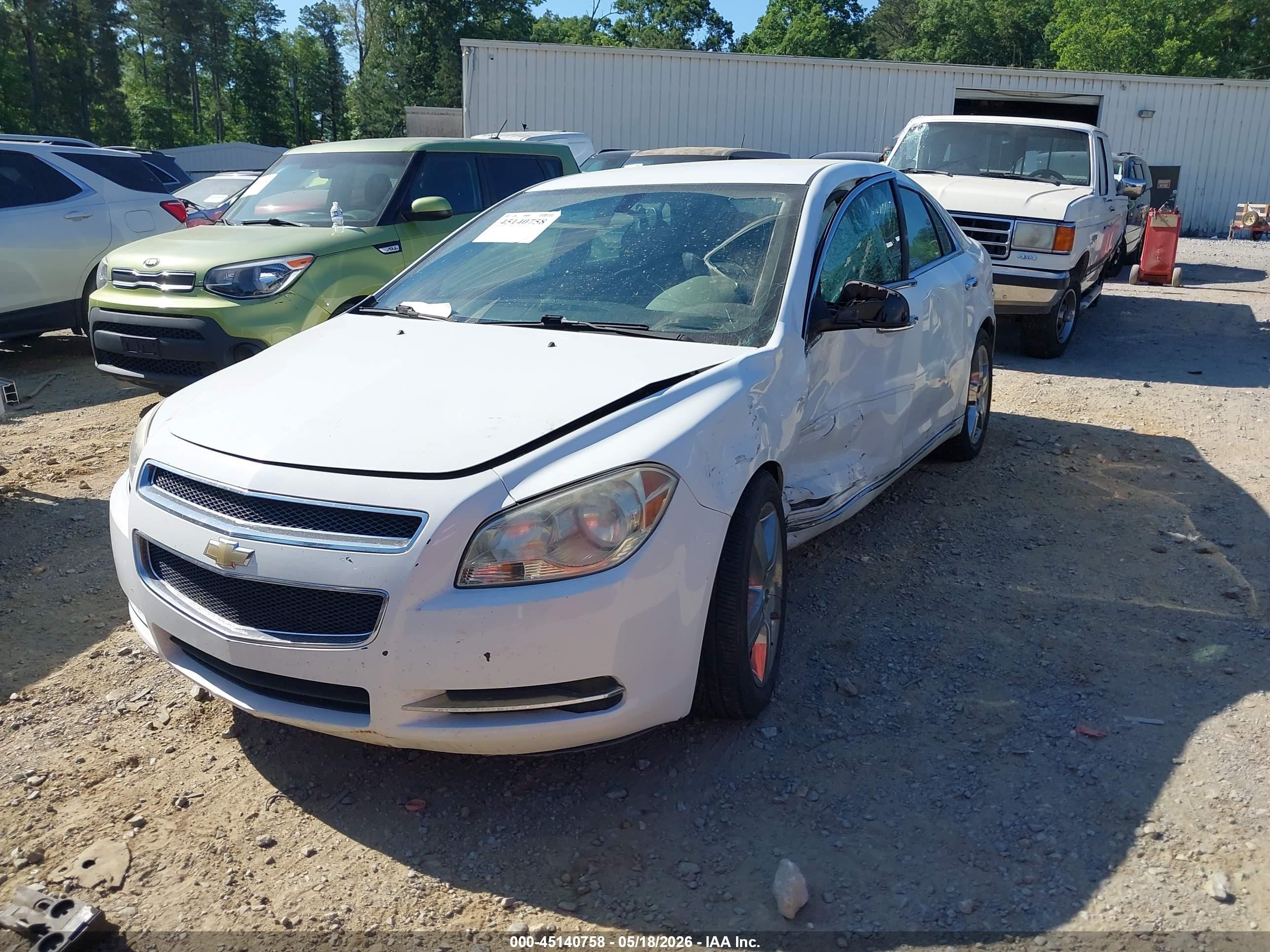 2012 Chevrolet Malibu 1lt White vin: 1G1ZC5E01CF184850