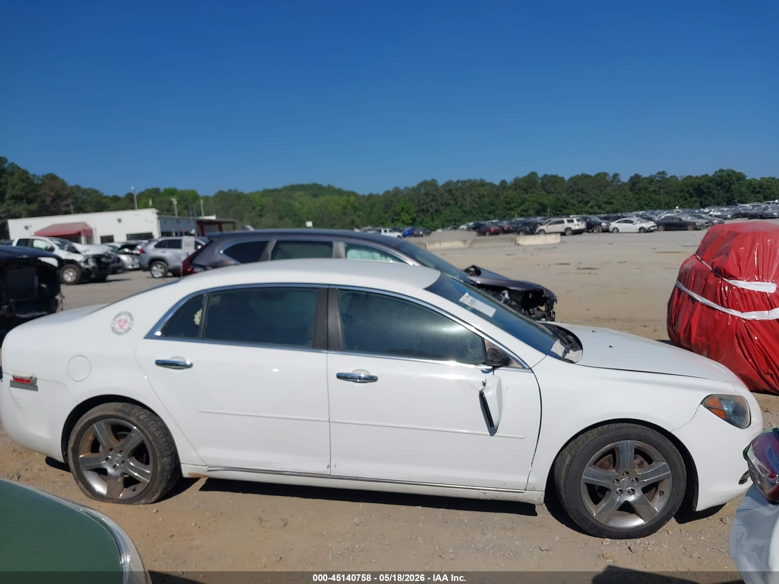 2012 Chevrolet Malibu 1lt White vin: 1G1ZC5E01CF184850