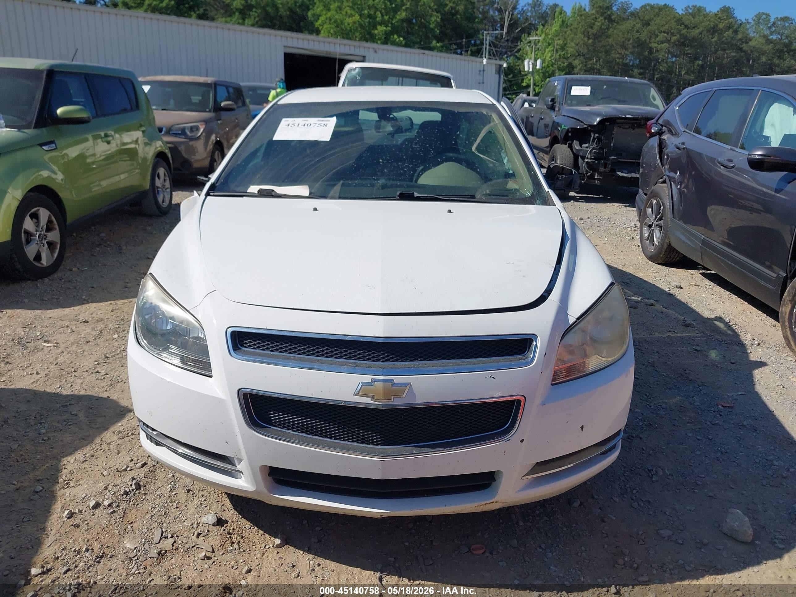 2012 Chevrolet Malibu 1lt White vin: 1G1ZC5E01CF184850