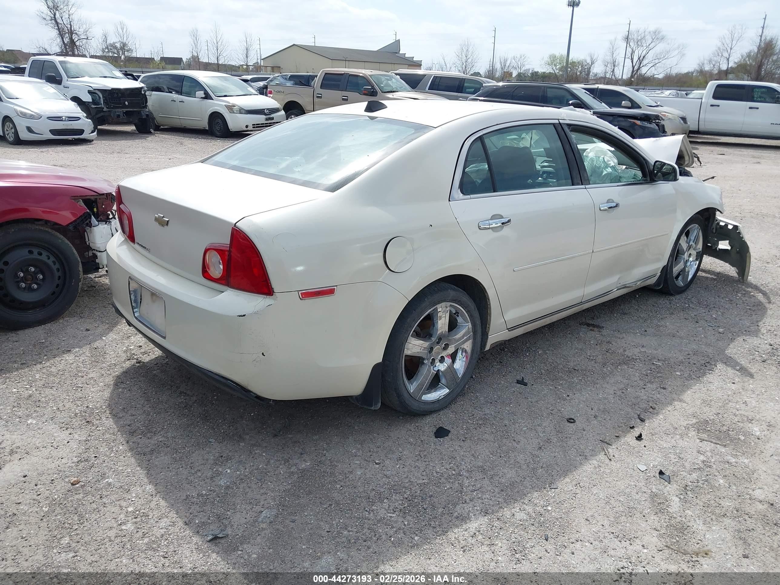 2012 Chevrolet Malibu 1lt Cream vin: 1G1ZC5E01CF239815