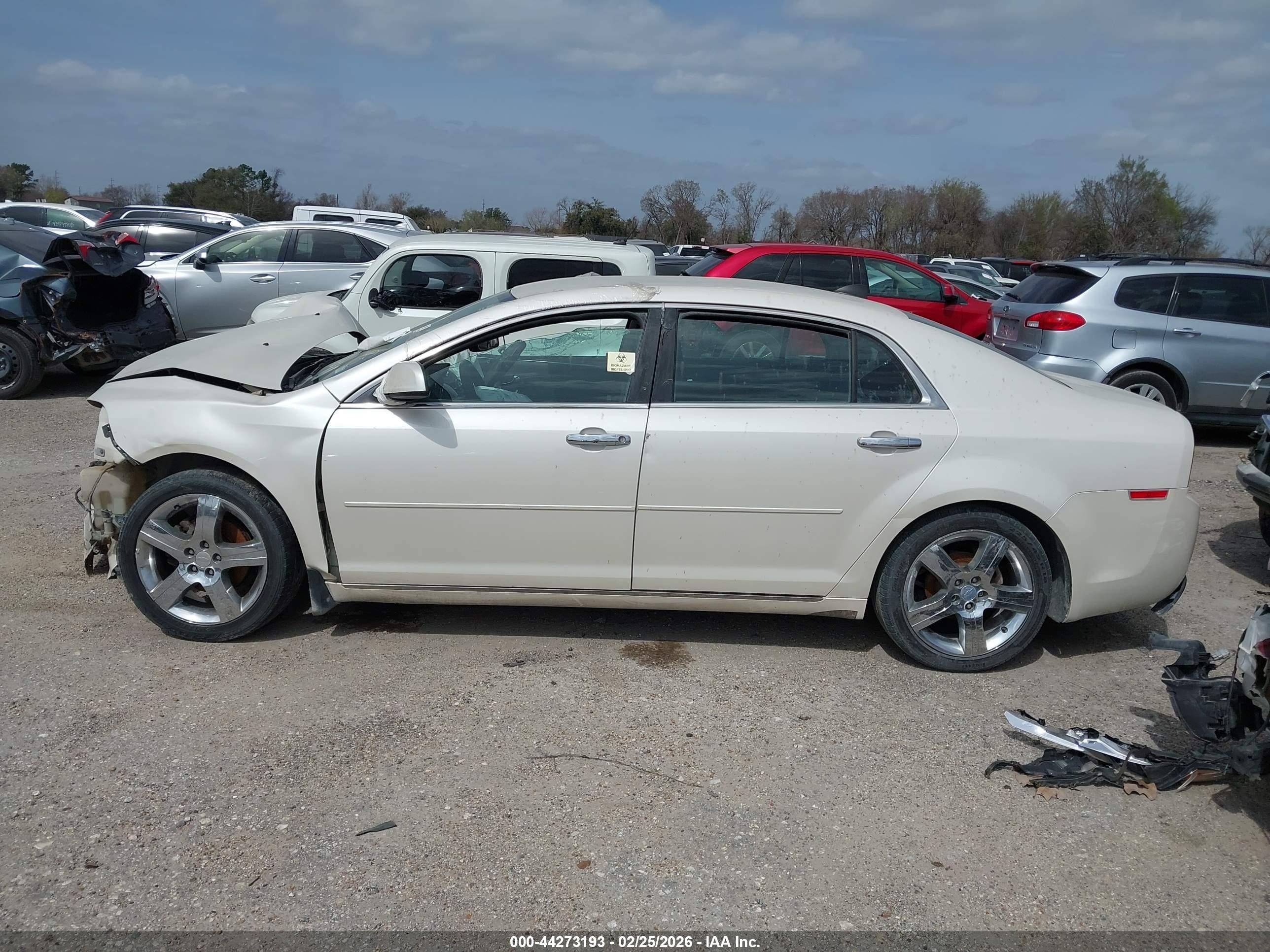 2012 Chevrolet Malibu 1lt Cream vin: 1G1ZC5E01CF239815
