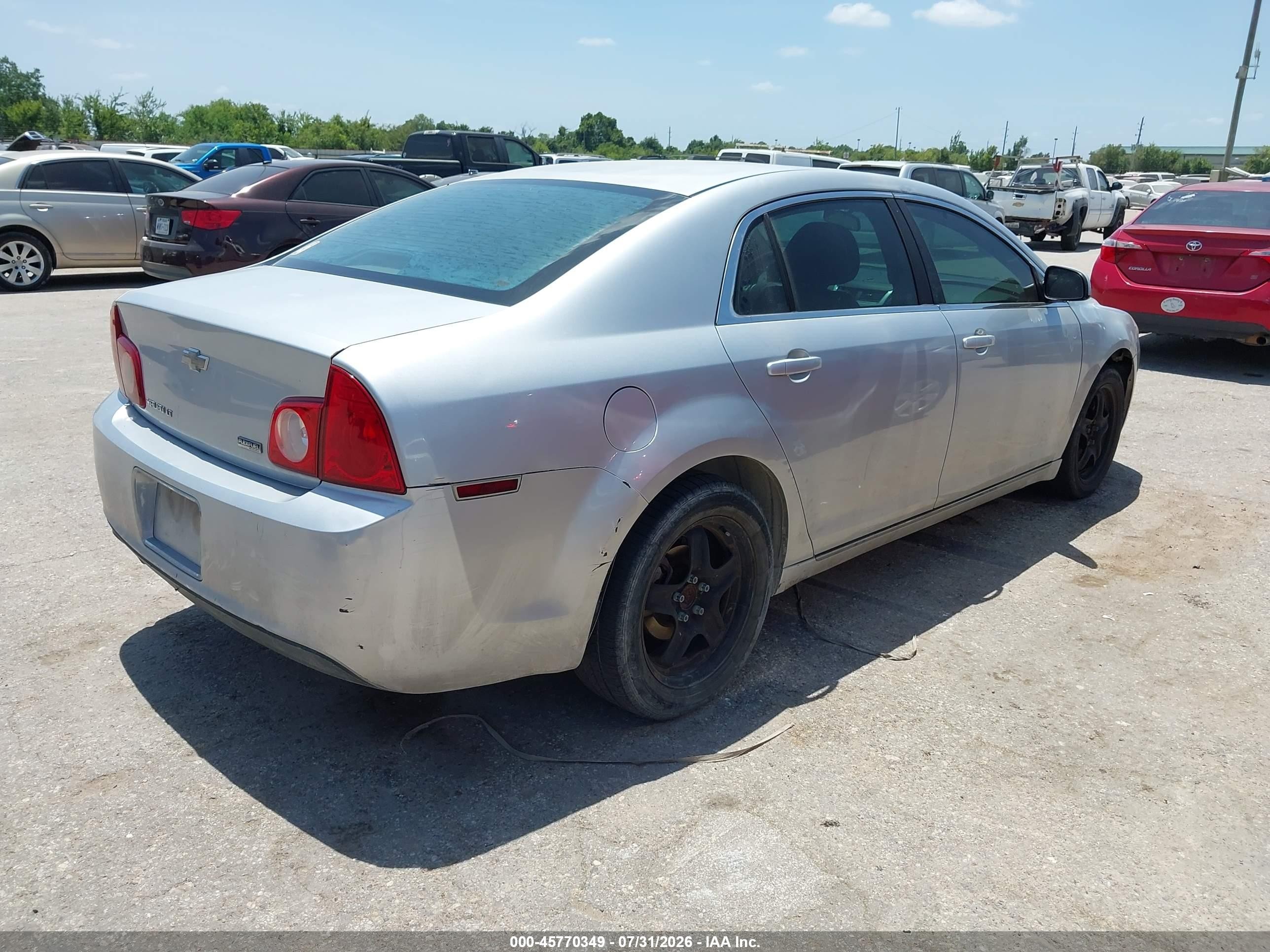 2010 Chevrolet Malibu Lt Silver vin: 1G1ZC5E02AF176107