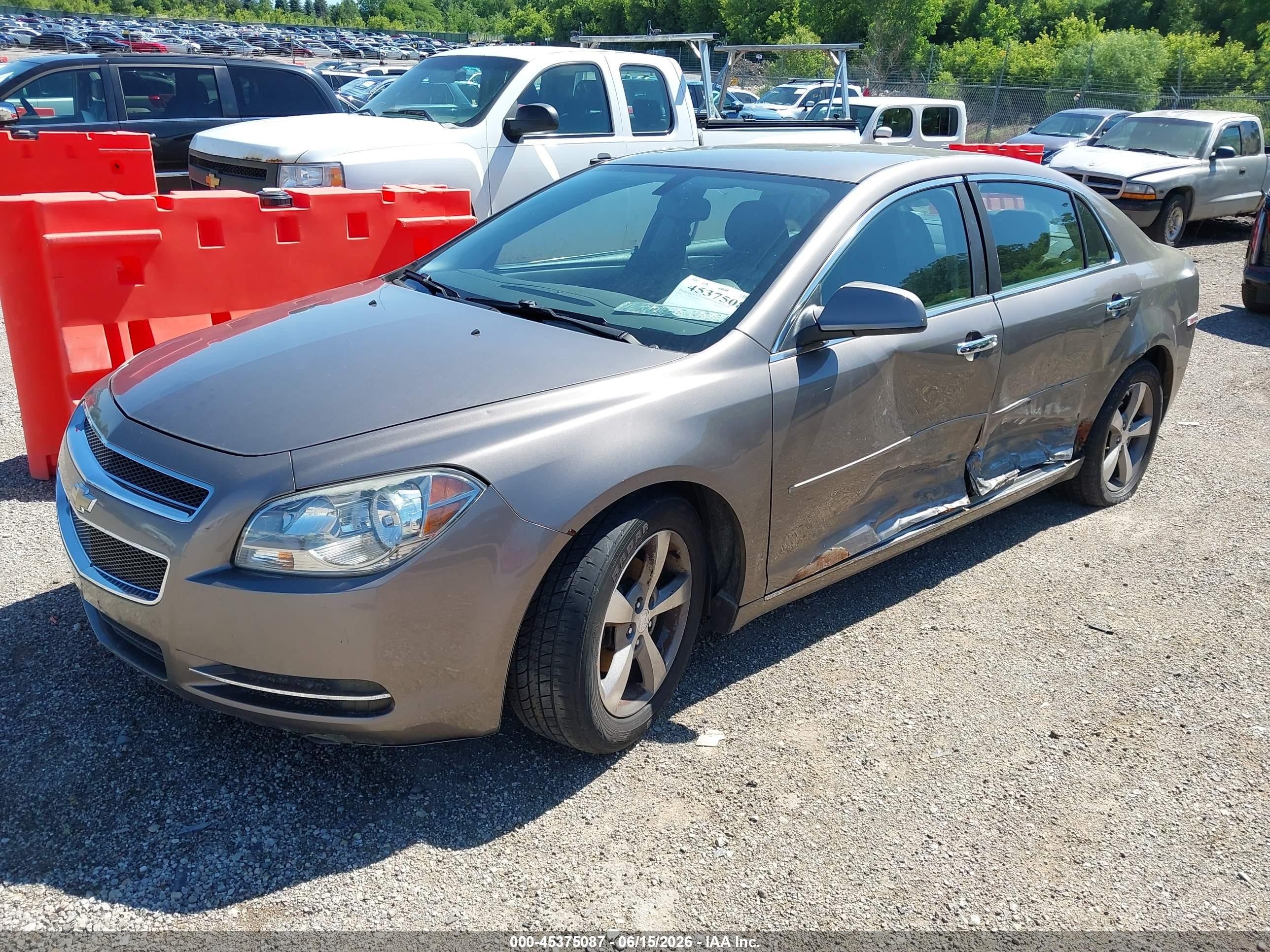2012 Chevrolet Malibu 1lt Gray vin: 1G1ZC5E02CF240469
