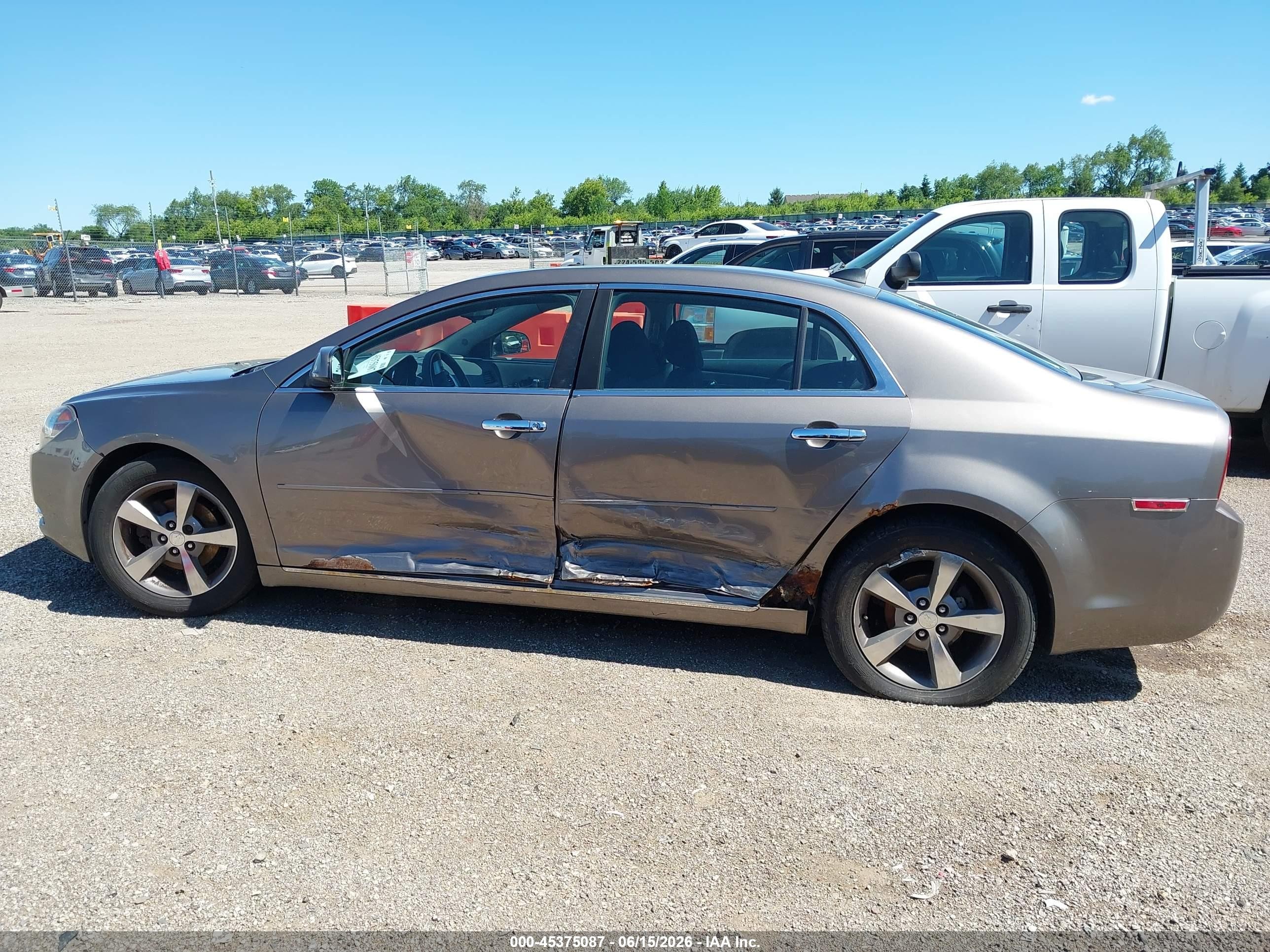 2012 Chevrolet Malibu 1lt Gray vin: 1G1ZC5E02CF240469