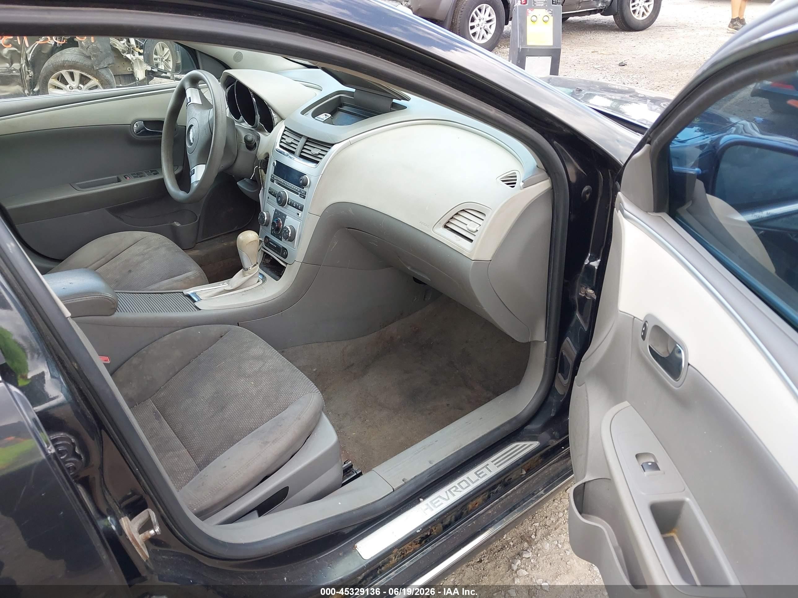 2012 Chevrolet Malibu 1lt Black vin: 1G1ZC5E02CF391716